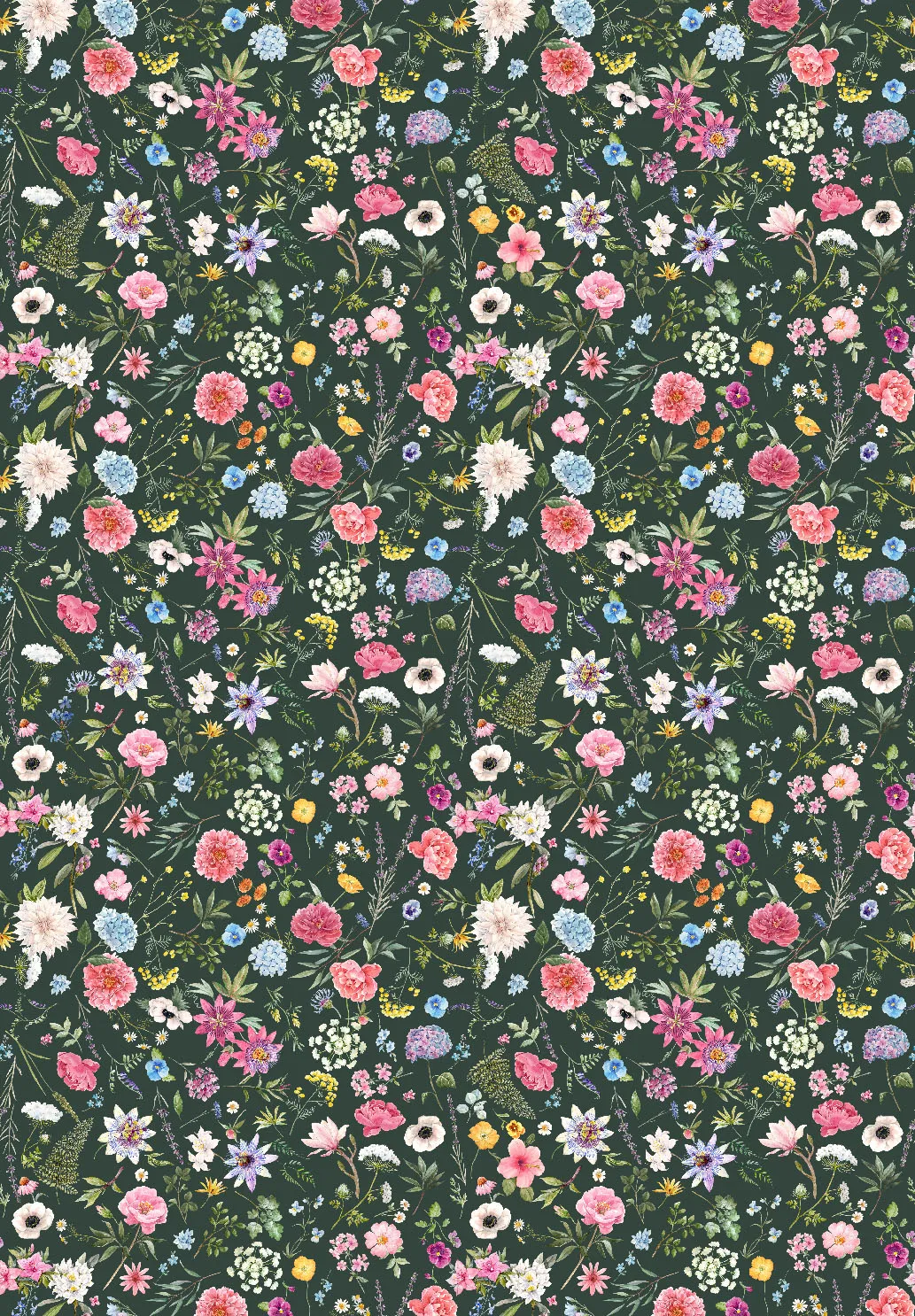 Tapis Wilton - Polly (rose/multicolore)