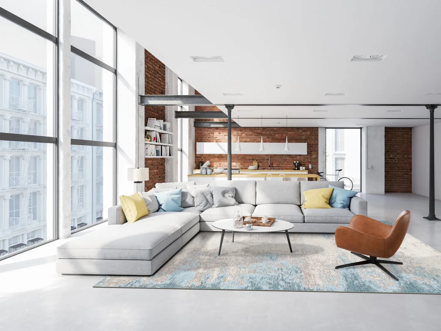 Wilton-Teppich - Zarzi (blau)