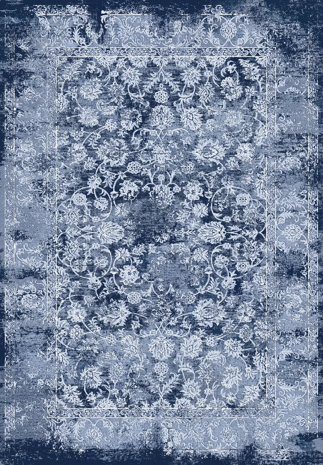 Tapis Wilton - Amaya (bleu)