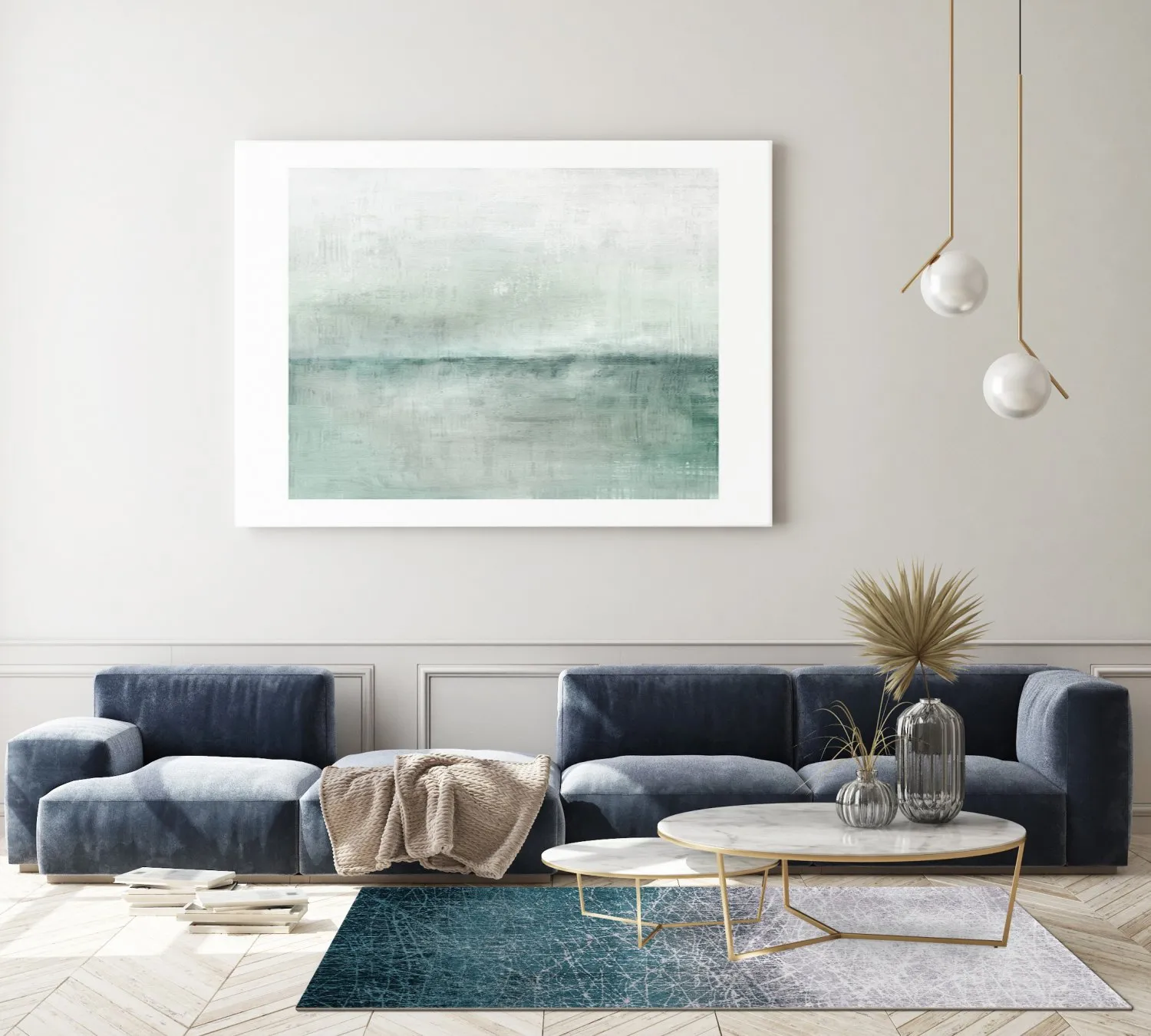 Wilton-Teppich - Jervis (türkis)