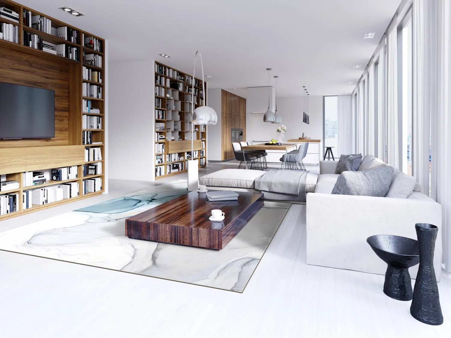 Wilton-Teppich - Koloa (blau)