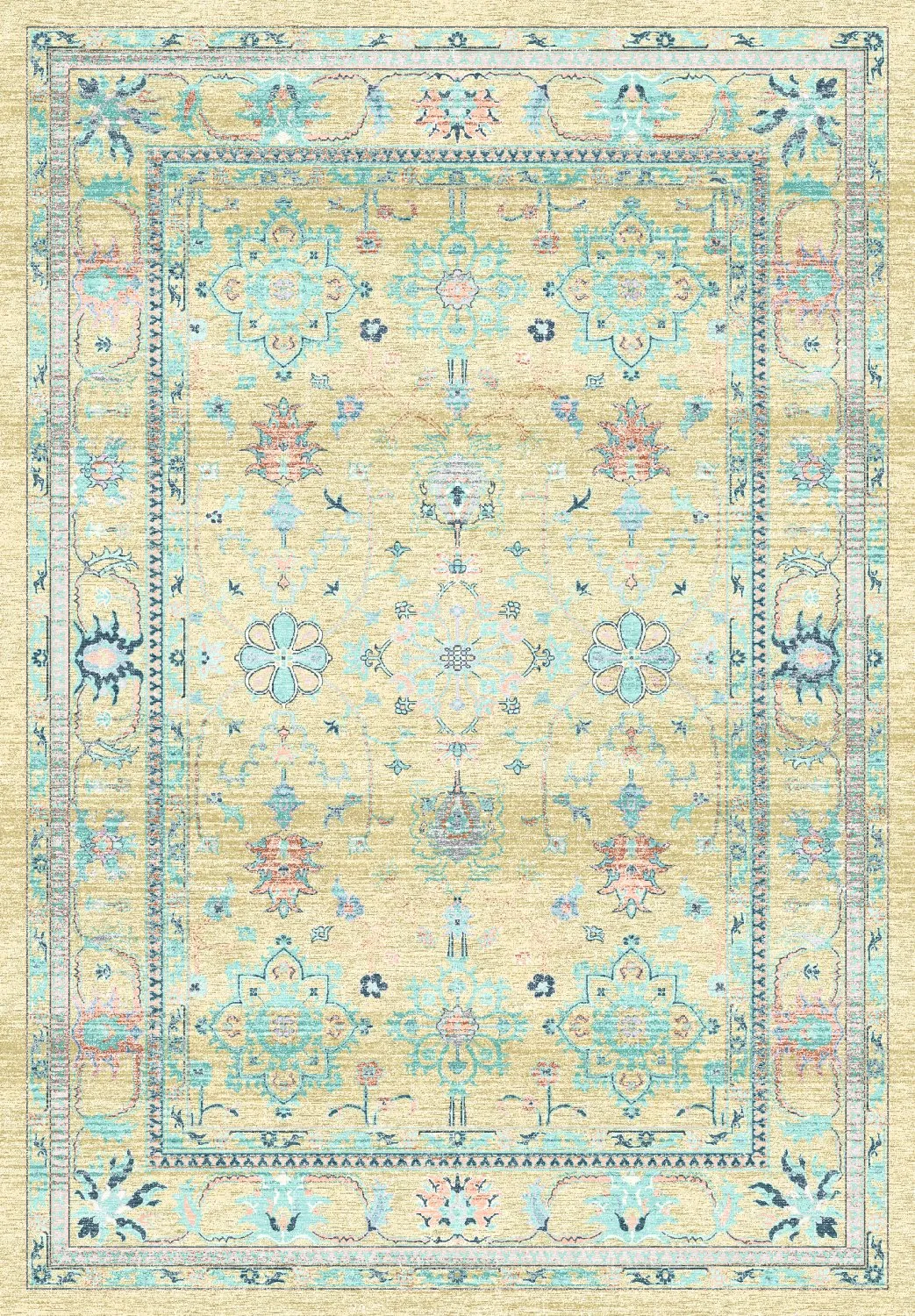 Wilton-Teppich - Livley (gelb)