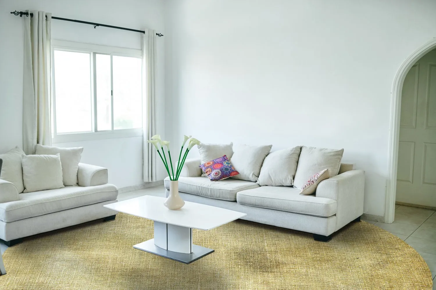 Rund Teppich - Chodos (gold)