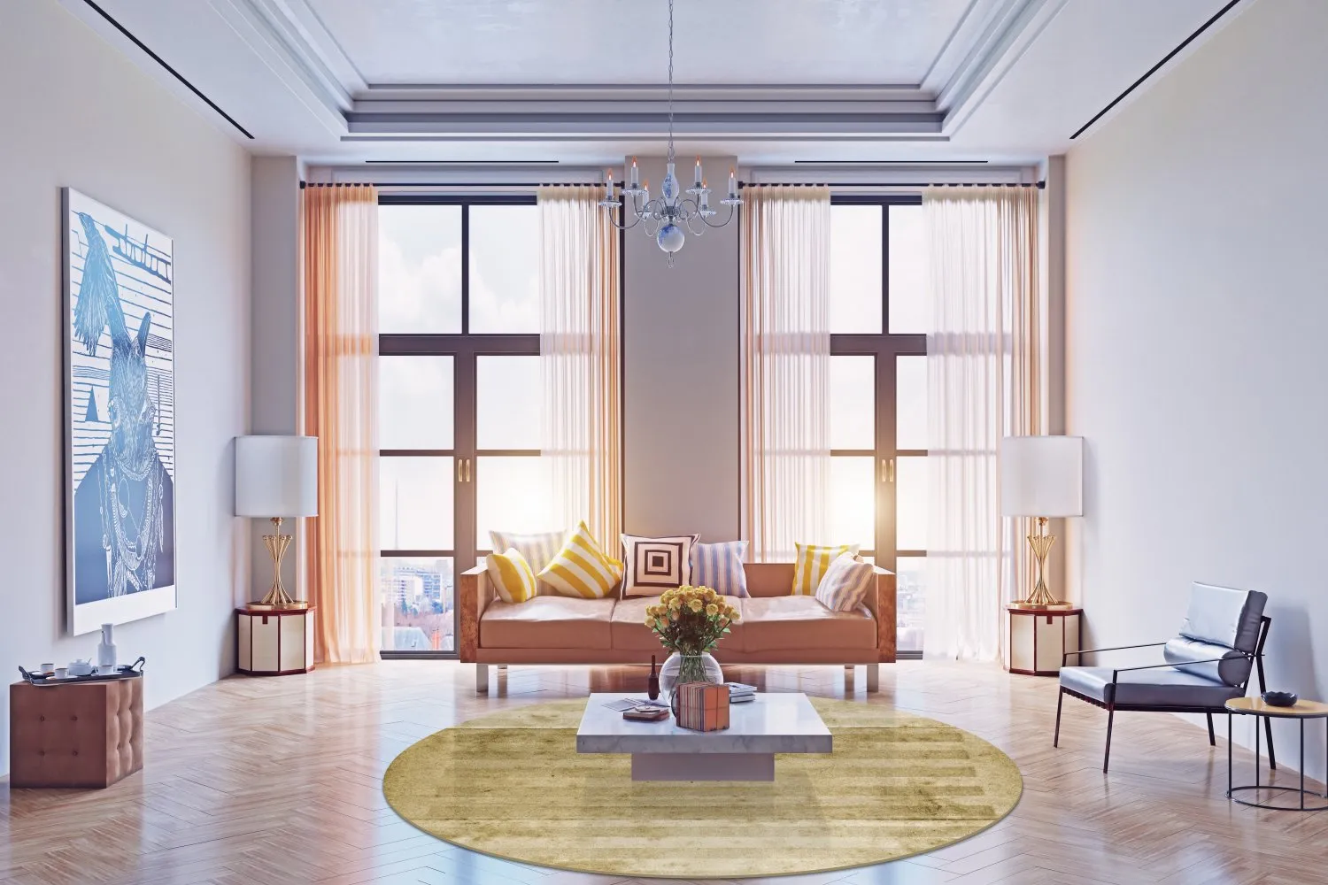 Rund Teppich - Lumio (beige)