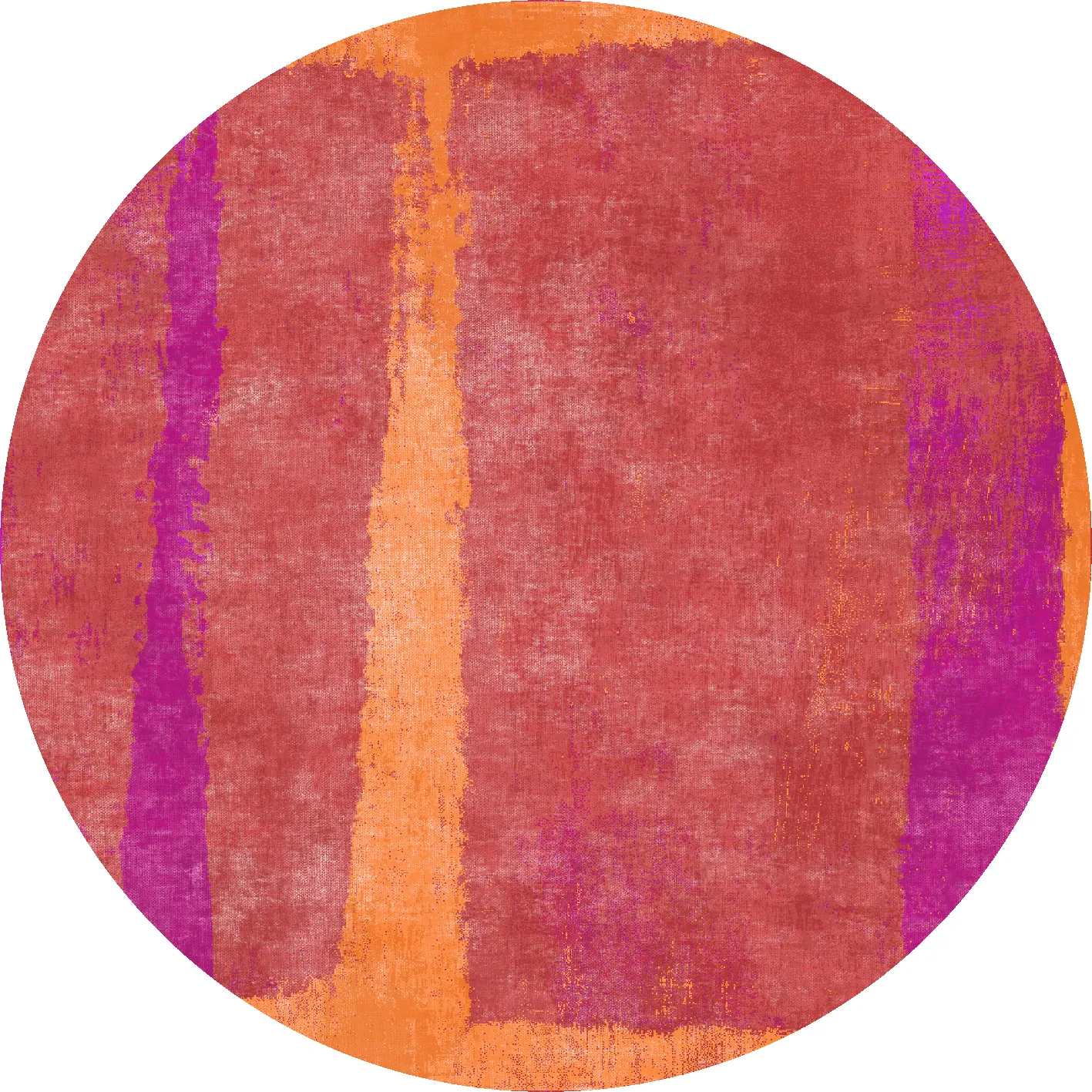 Tapis rond - Asti (rouge)