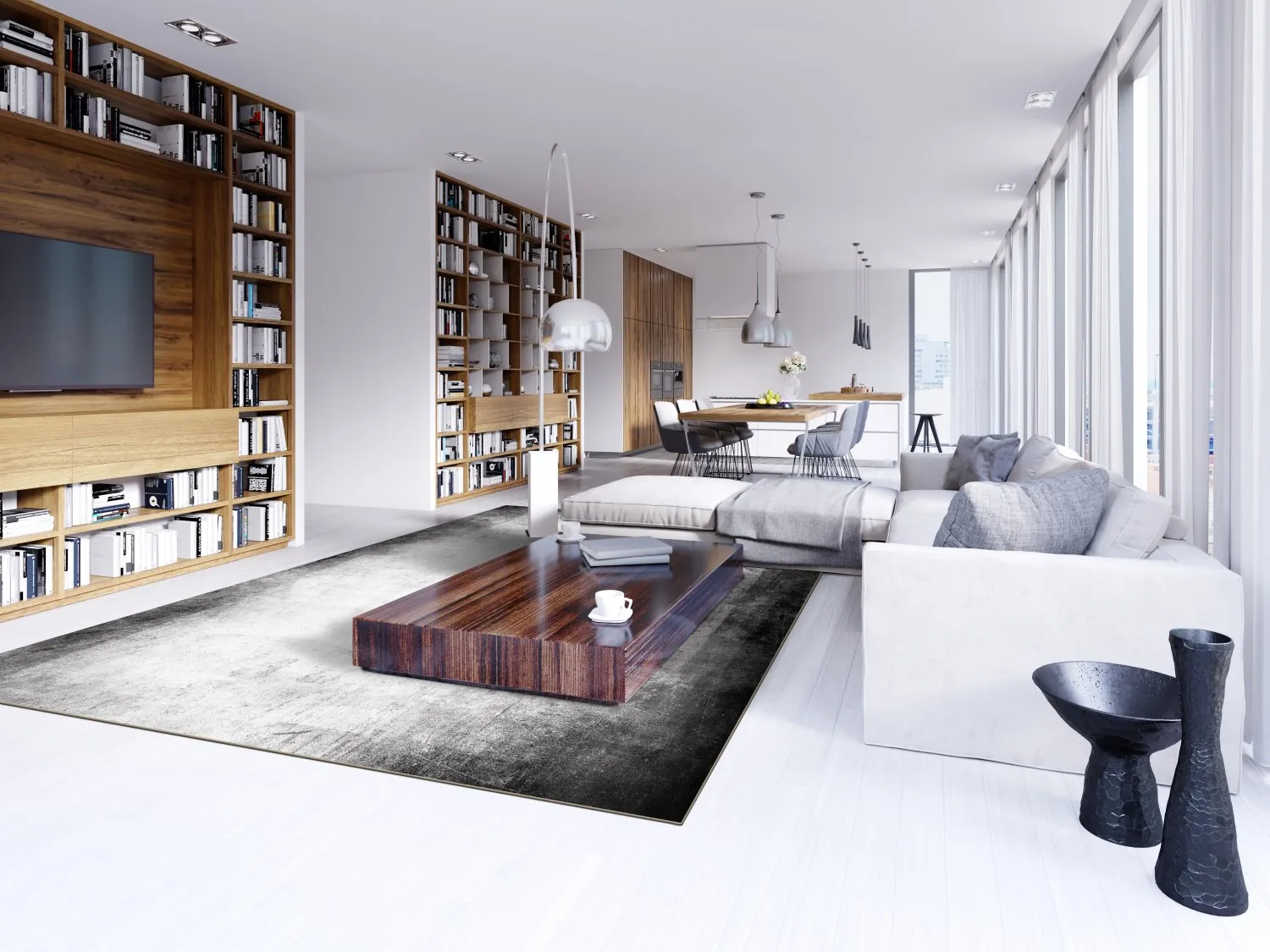 Wilton-Teppich - Rosia (grau)