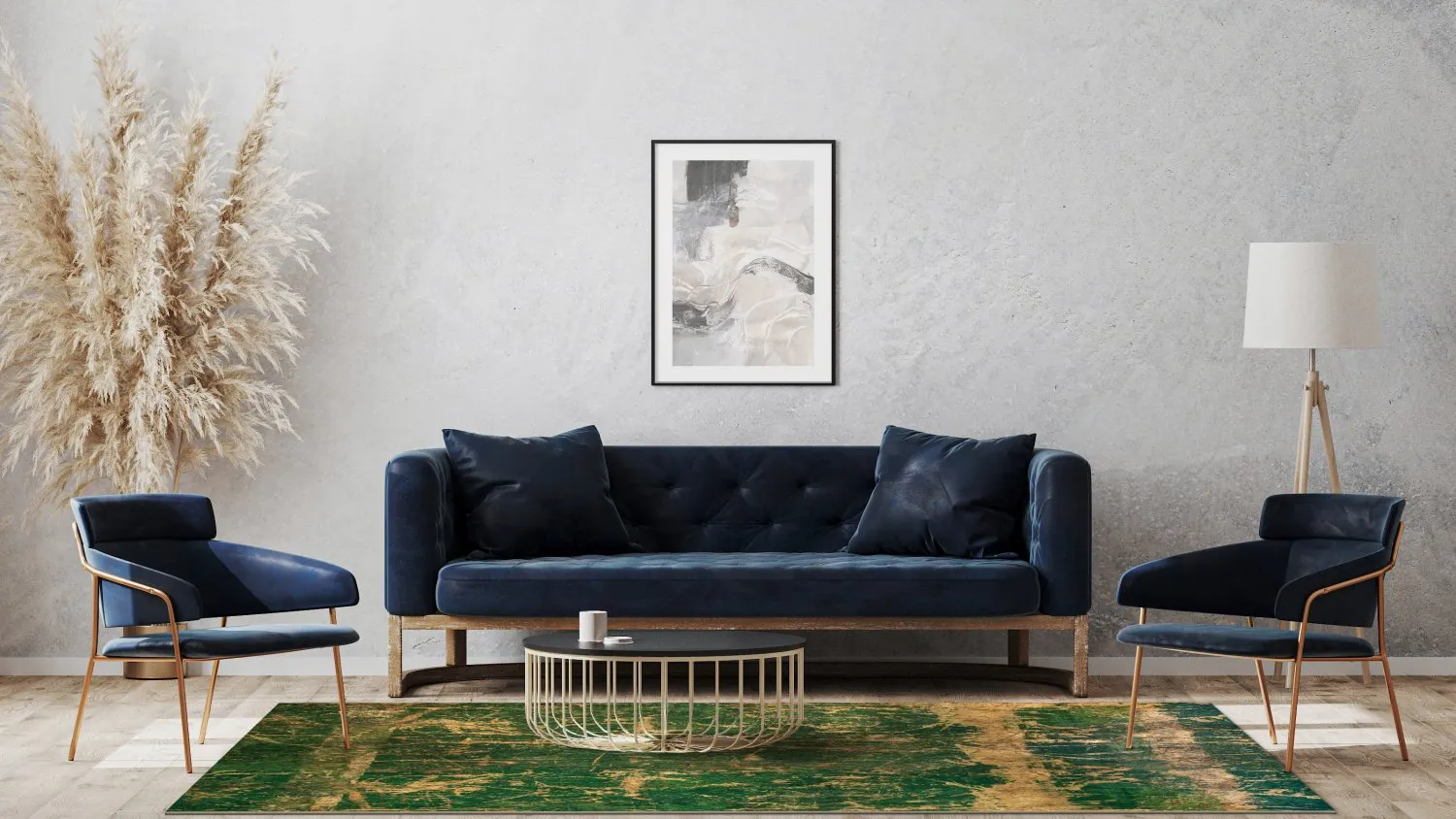 Tapis Wilton - Cantoria (beige/vert)