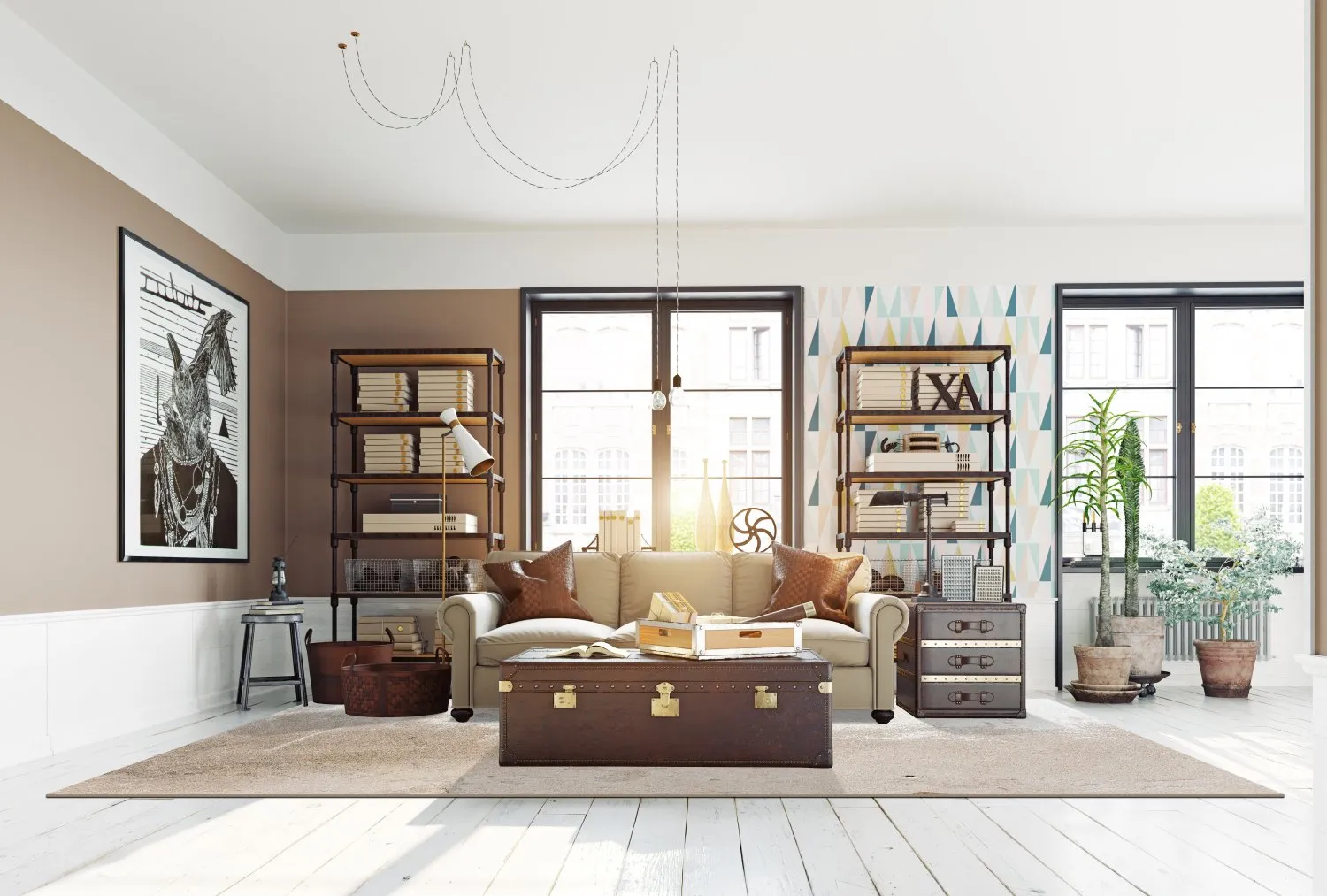 Wilton-Teppich - Bornos (grau/beige)