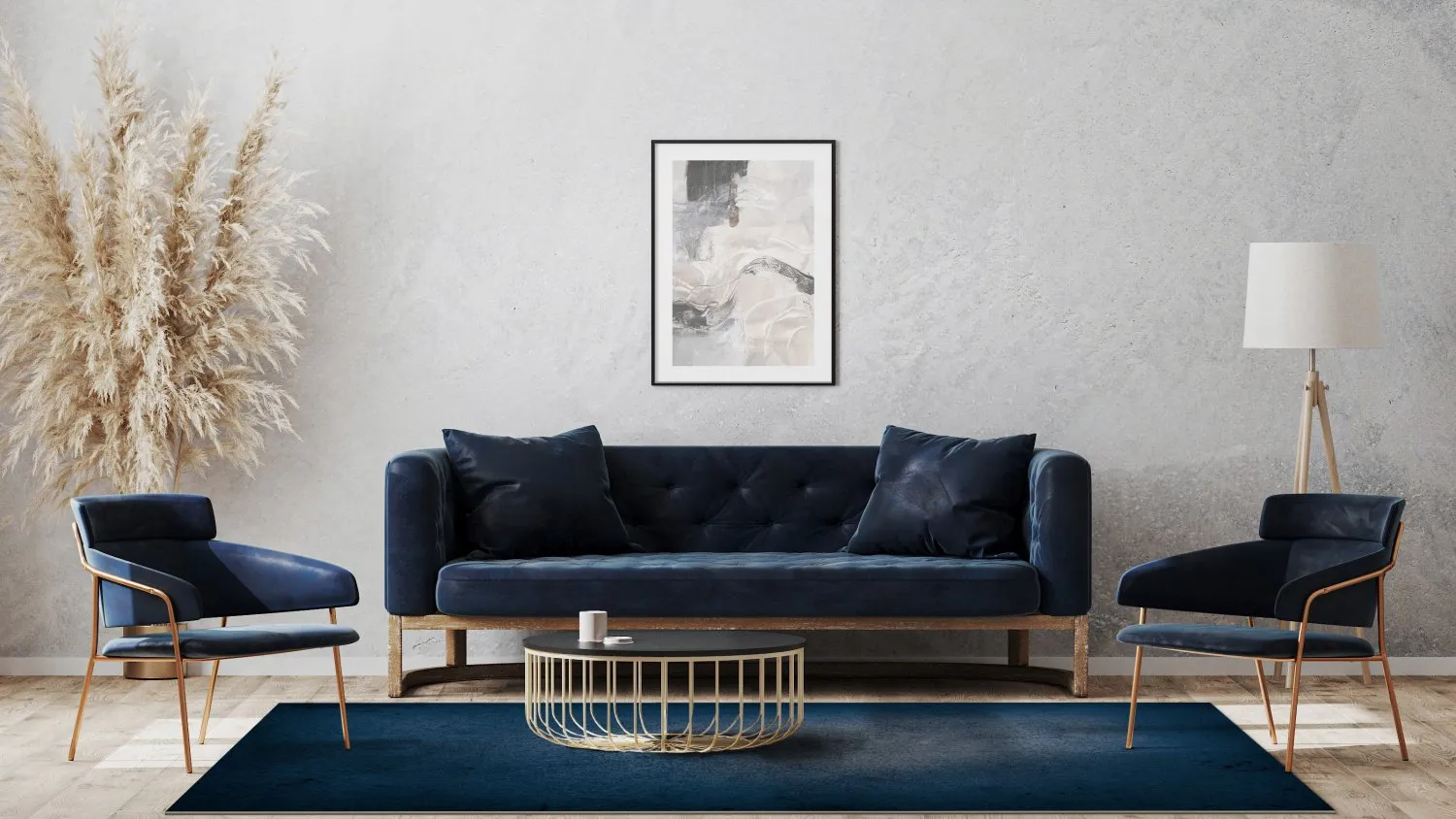 Wilton-Teppich - Novelia (blau)