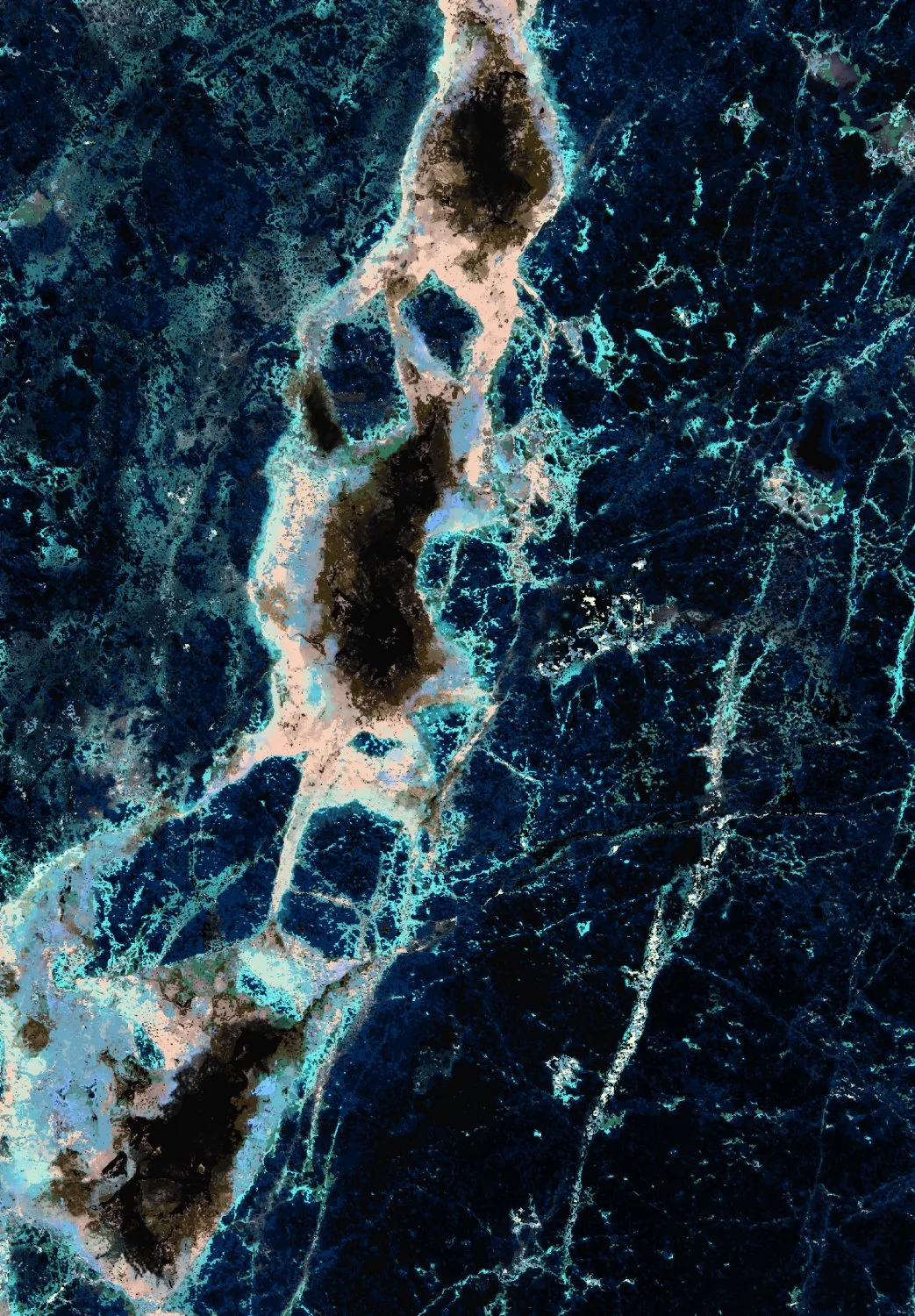 Wilton-Teppich - Narbolia (blau/multi)