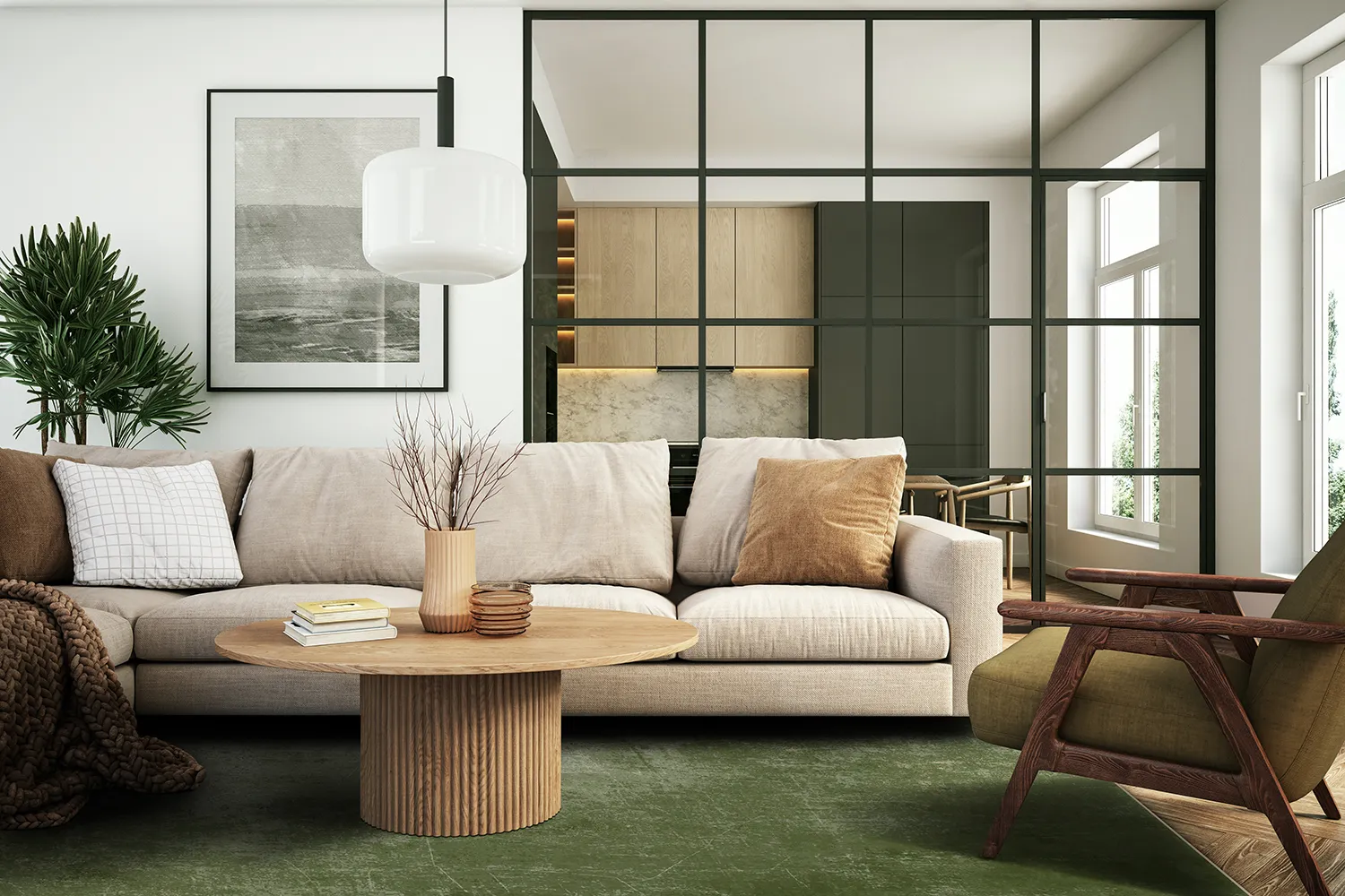 Wilton-Teppich - Lynton (grün)