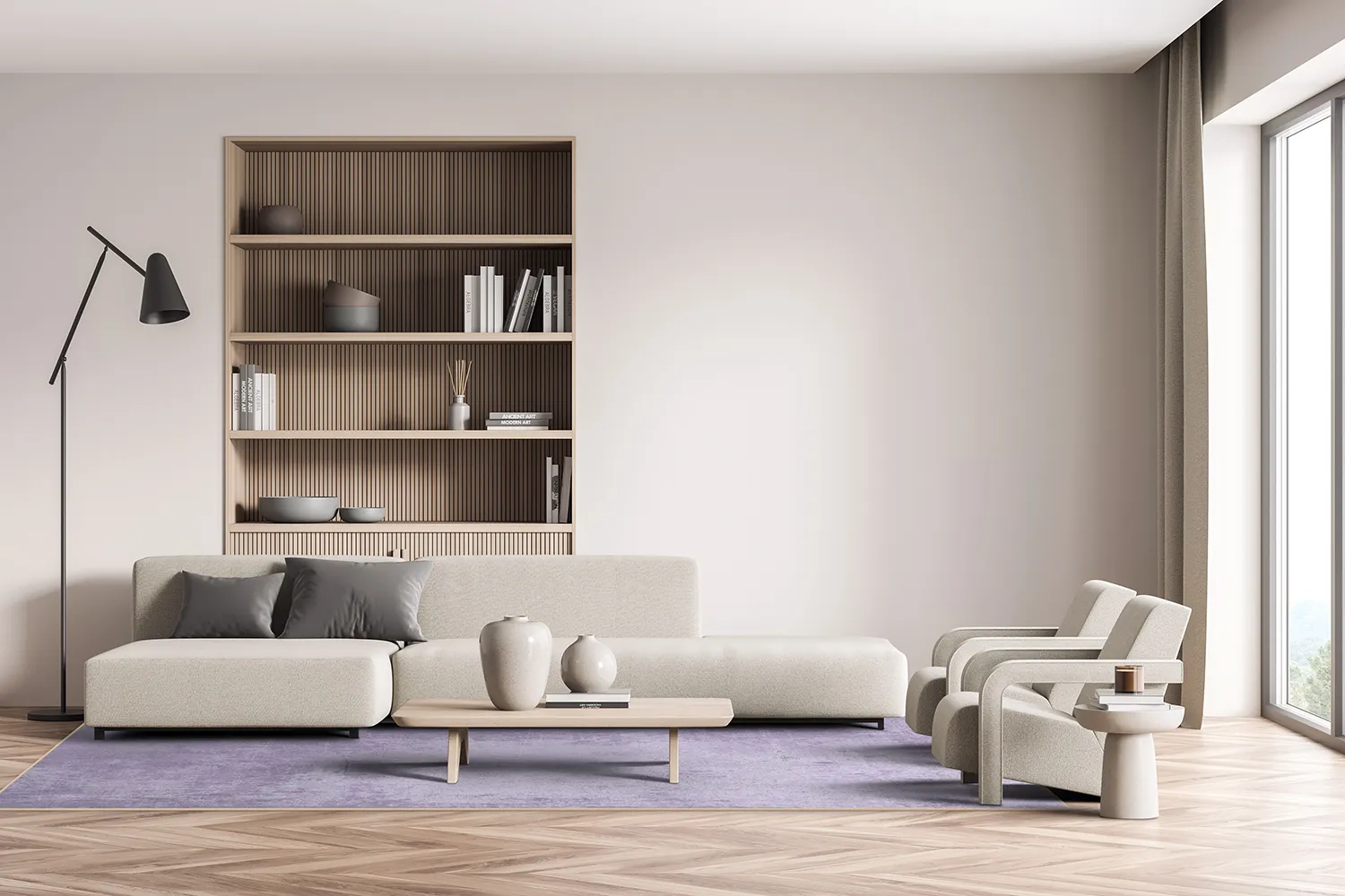 Wilton-Teppich - Lynton (hellviolett)