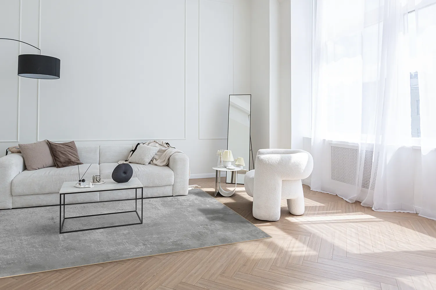 Wilton-Teppich - Lynton (grau)