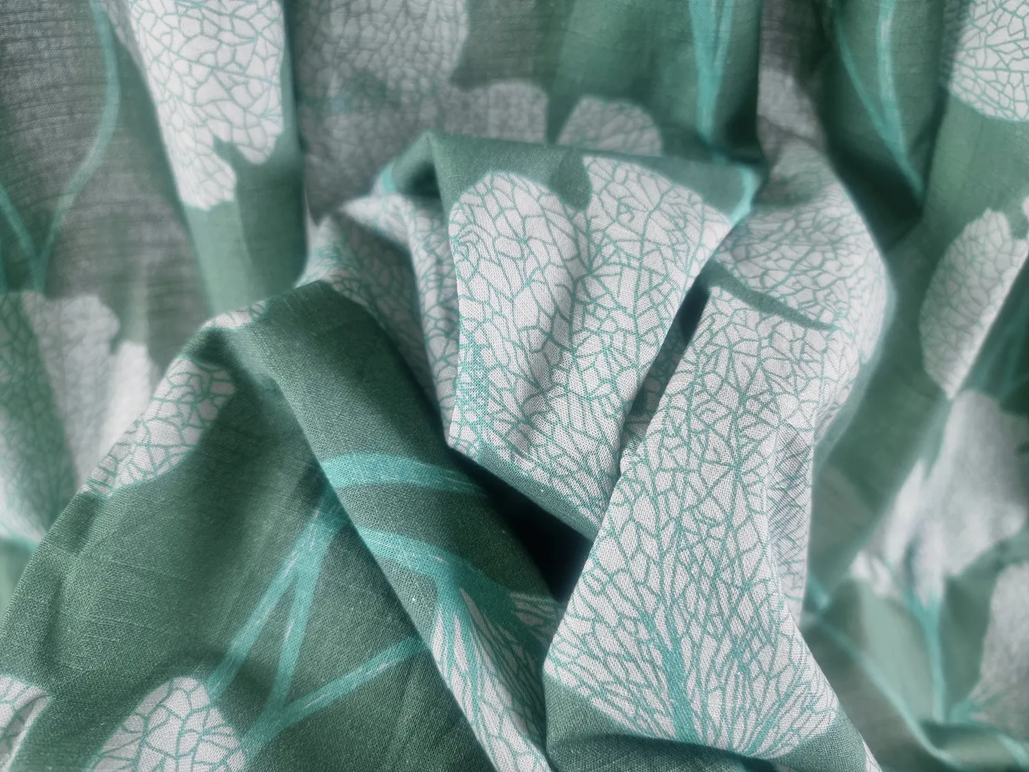 Nappe en coton Abril (vert foncé)