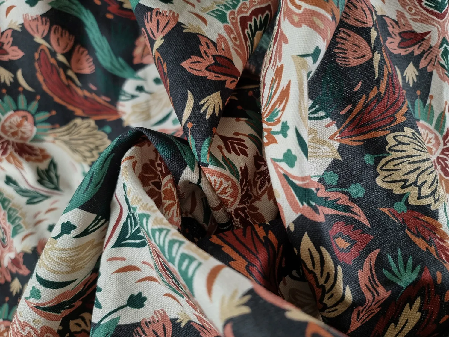 Baumwolltischdecke - Paula (blau/multi)