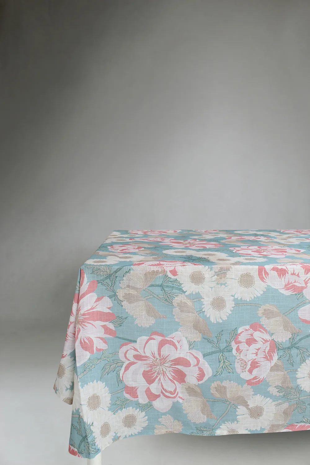 Nappe en coton Serena (turquoise/rose)