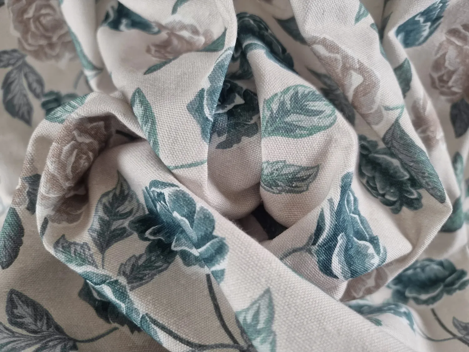 Baumwolltischdecke - Wreath (blau)