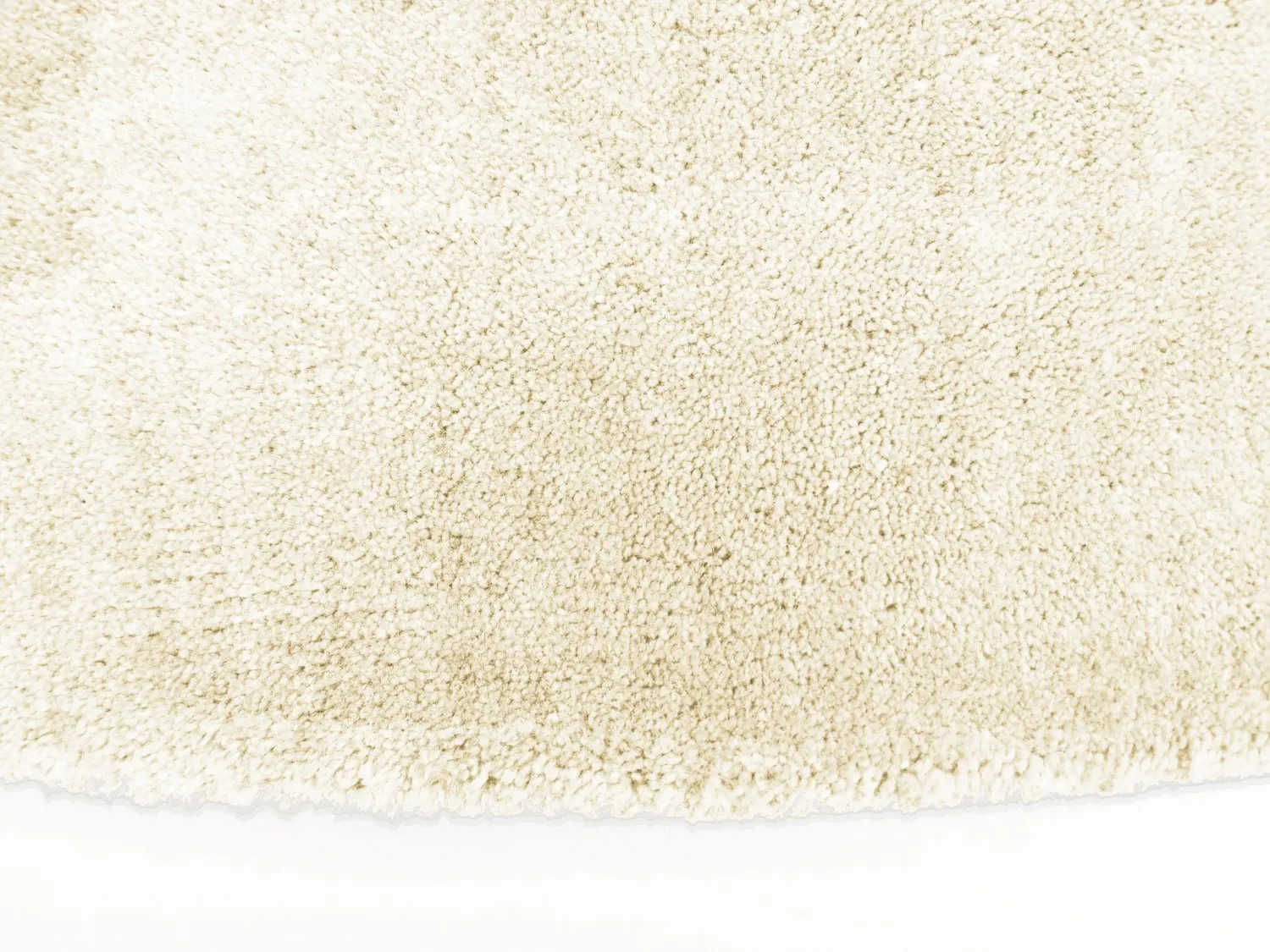 Rund Teppich - Recycled PET with viscose look (offwhite)