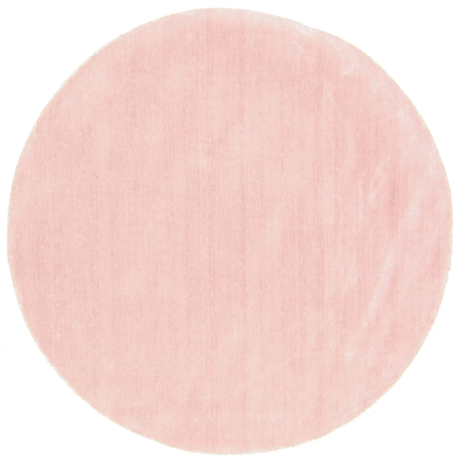 Rund Teppich - Recycled PET with viscose look (rosa)