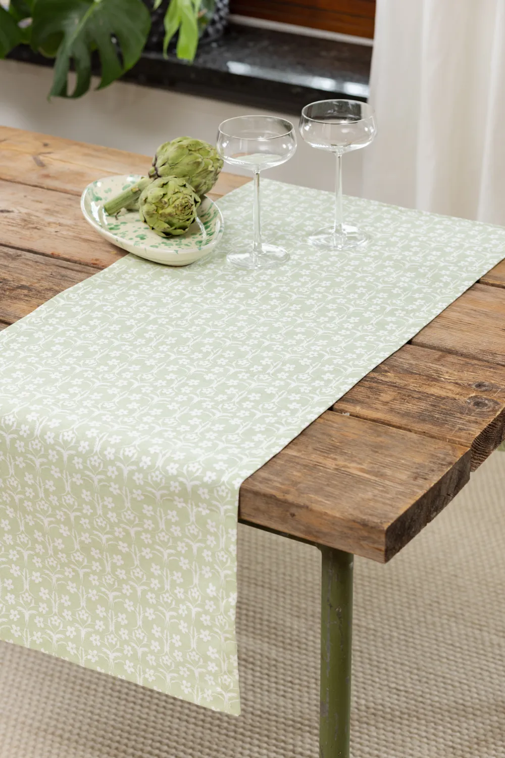 Chemins de table - Chemins Ella (vert)