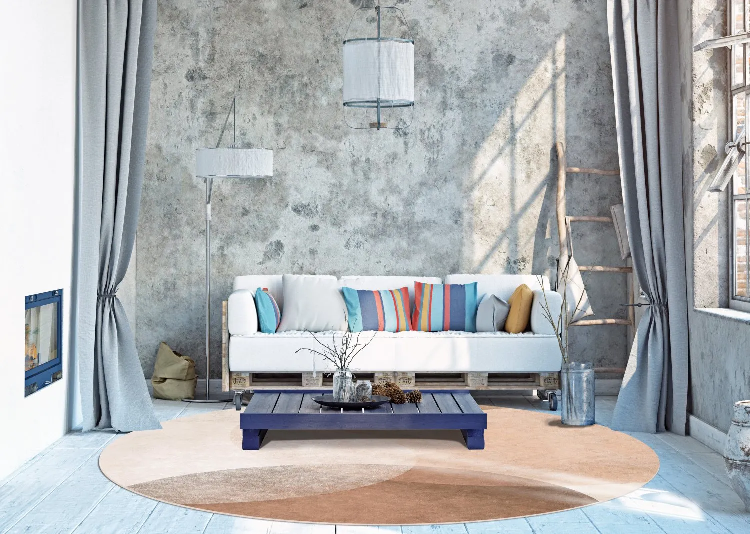 Rund Teppich - Craon (multi)