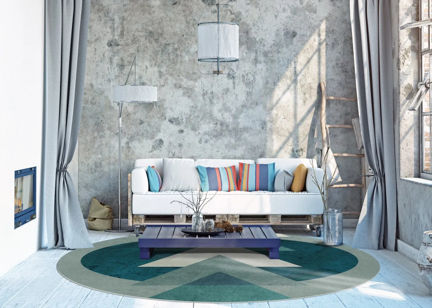 Rund Teppich - Amares (multi)