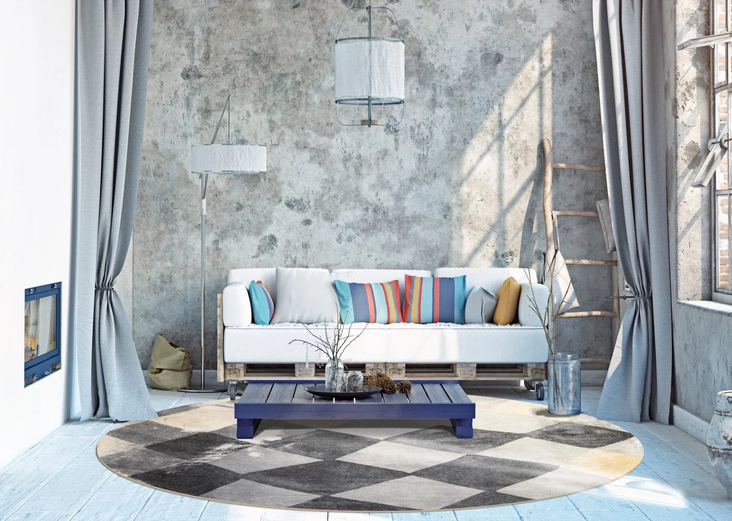 Rund Teppich - Daire (multi)