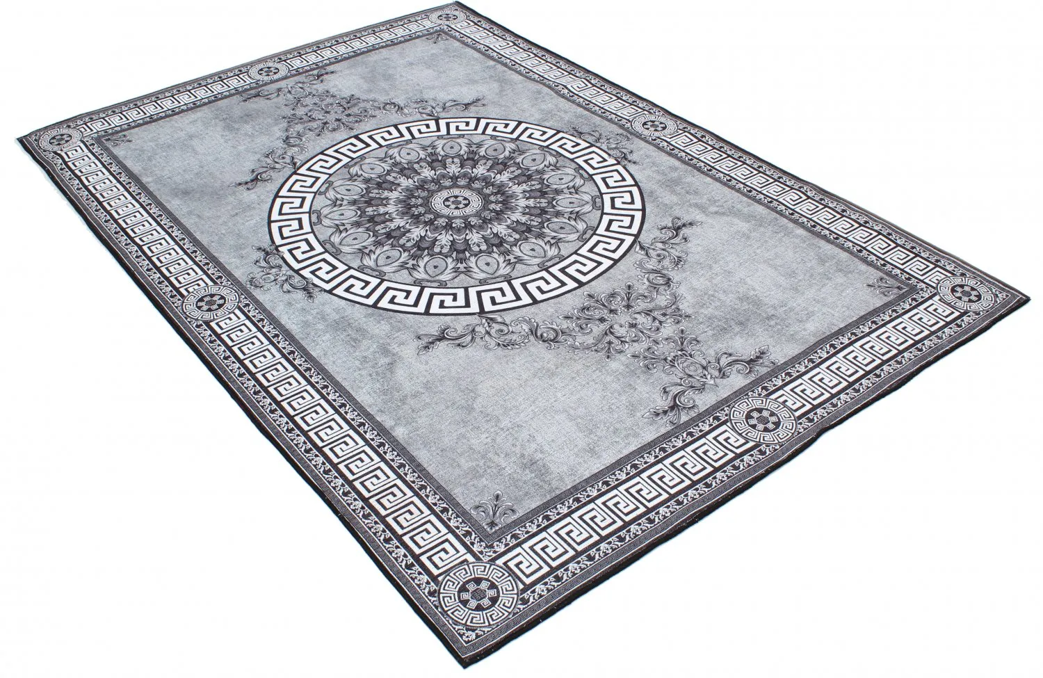 Wilton-Teppich - Amer (schwarz/weiß)