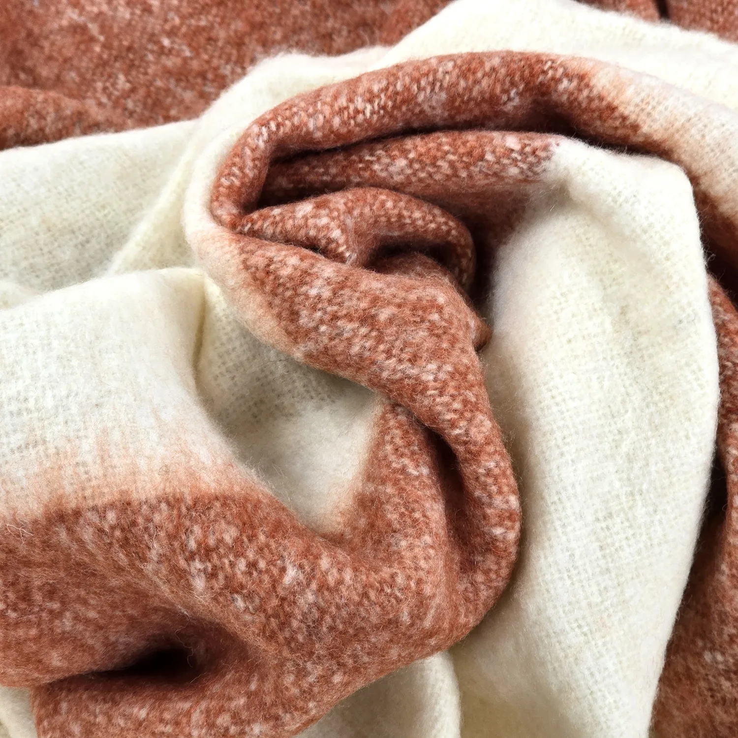 Decken - Überwurf aus Wollmischung - Carrie (rosa)