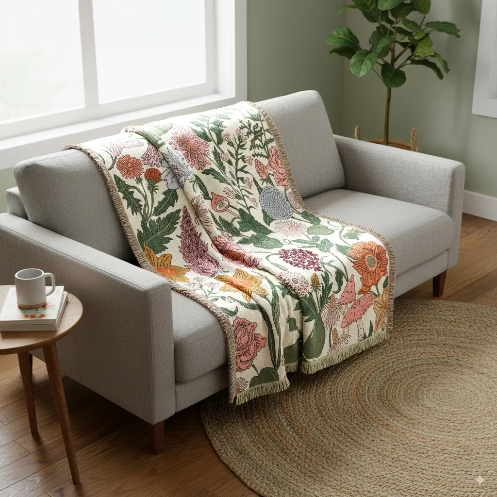 Couvertures - Fiori Tapestry Blanket (multicolore)