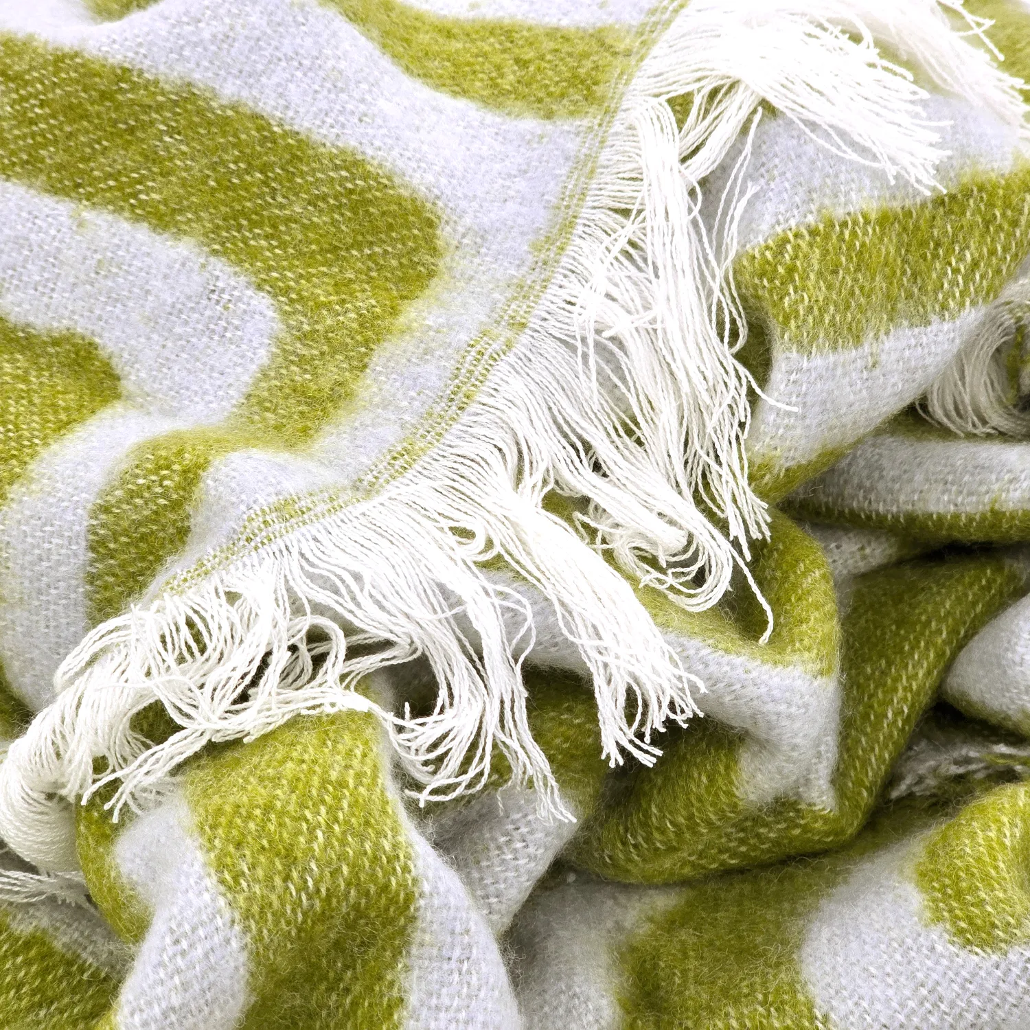 Plaids - Plaid en mélange de laine - Melody (vert/violet)