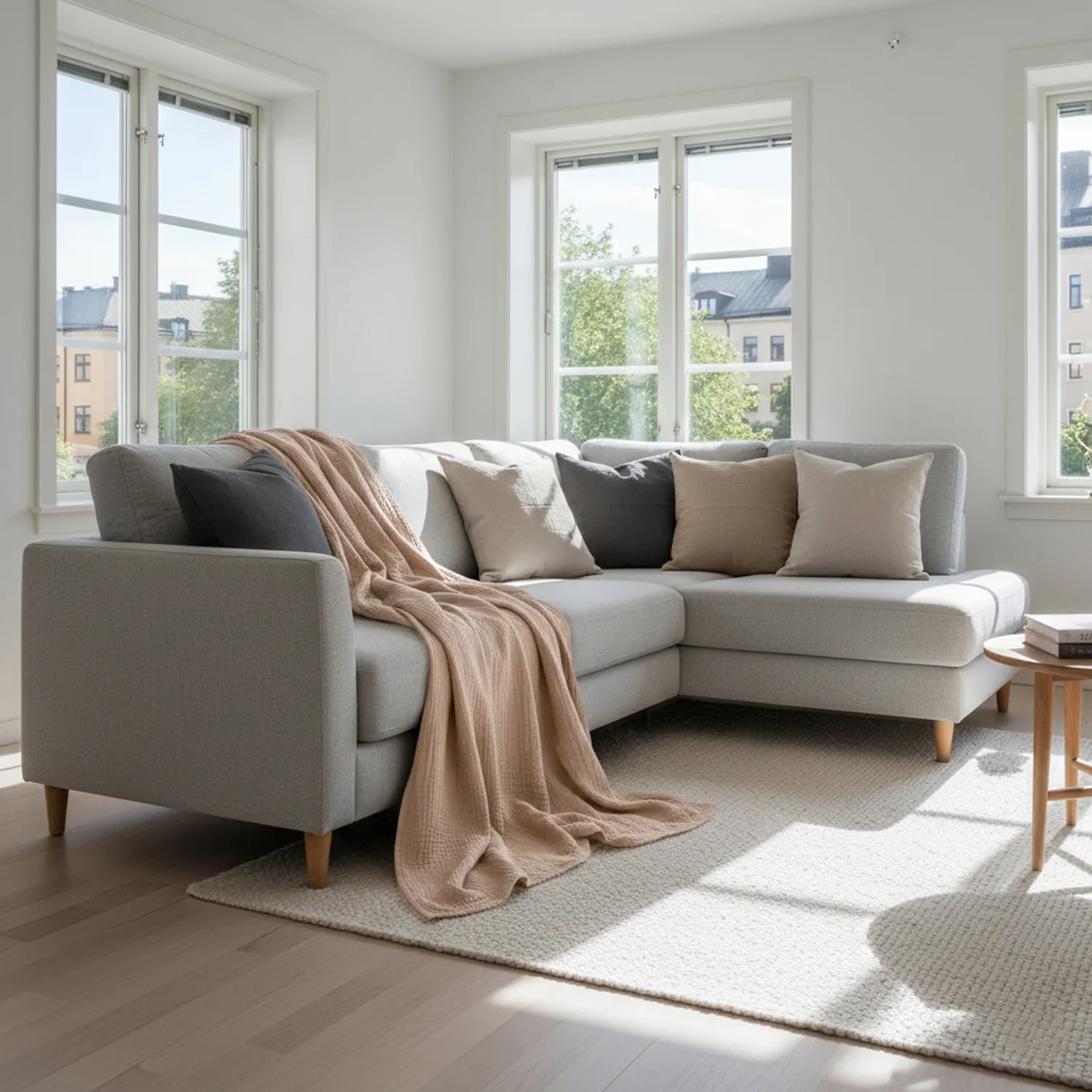 Couvertures - Plaid Vanja (gris)