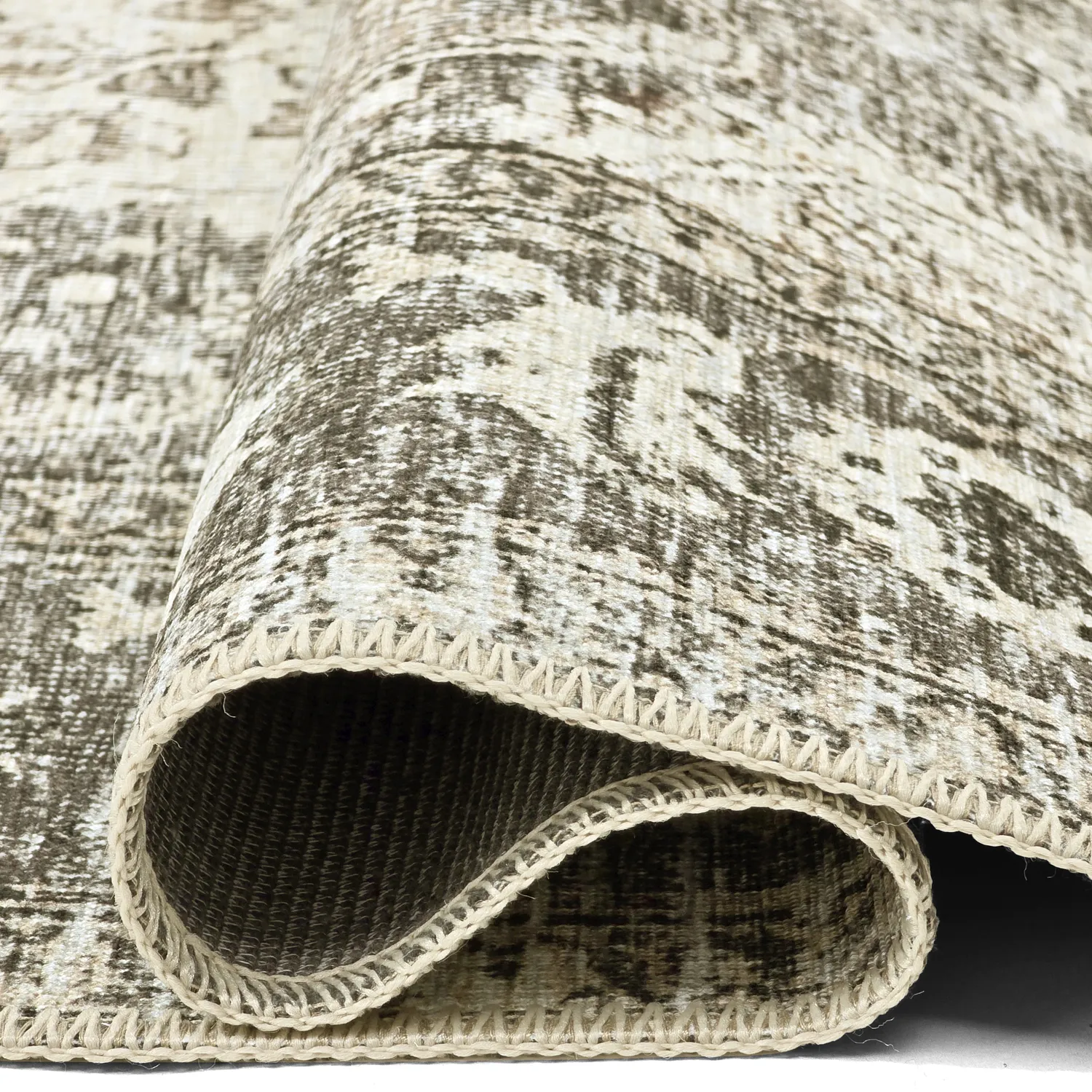 Flachgewebter Teppich - Alvand (schwarz)