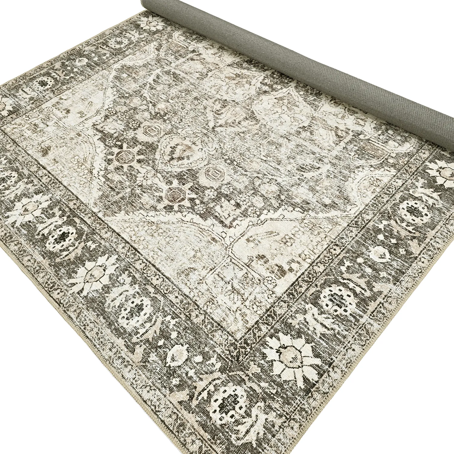 Flachgewebter Teppich - Alvand (schwarz)