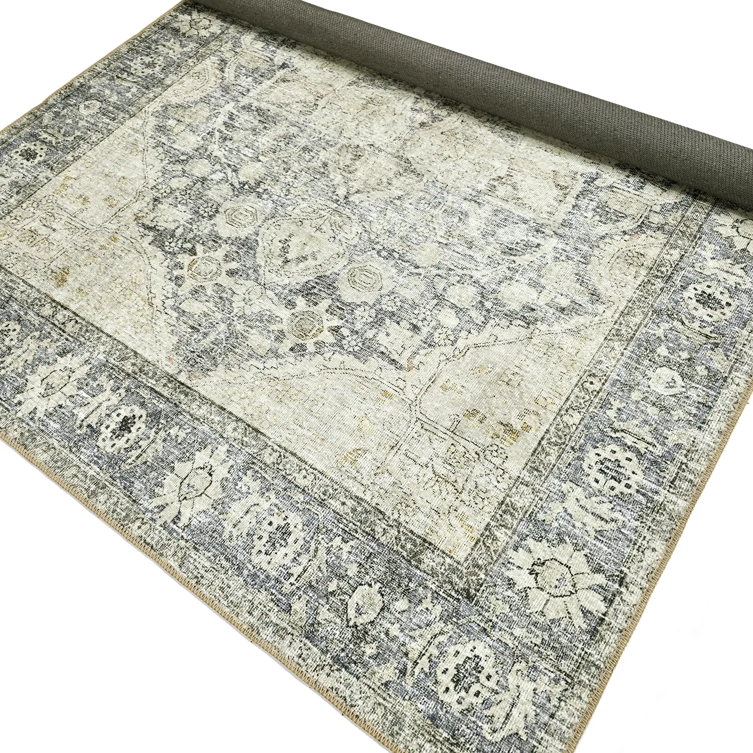 Flachgewebter Teppich - Alvand (grau)