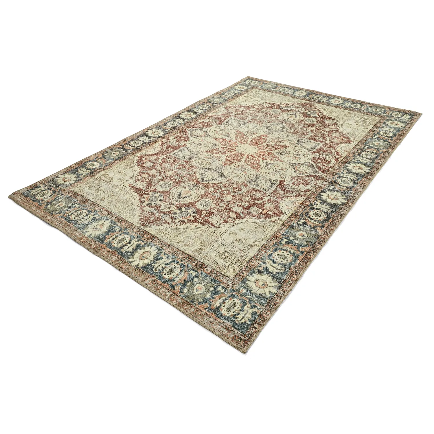 Flachgewebter Teppich - Alvand (rot)