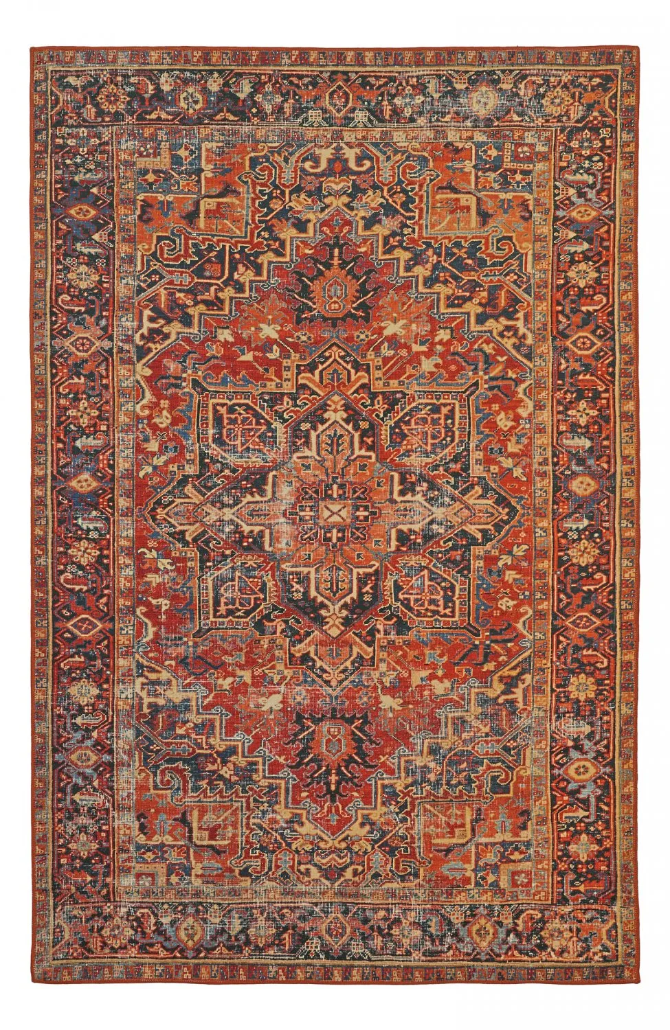 Tapis tissé à plat - Anzali (rouge)