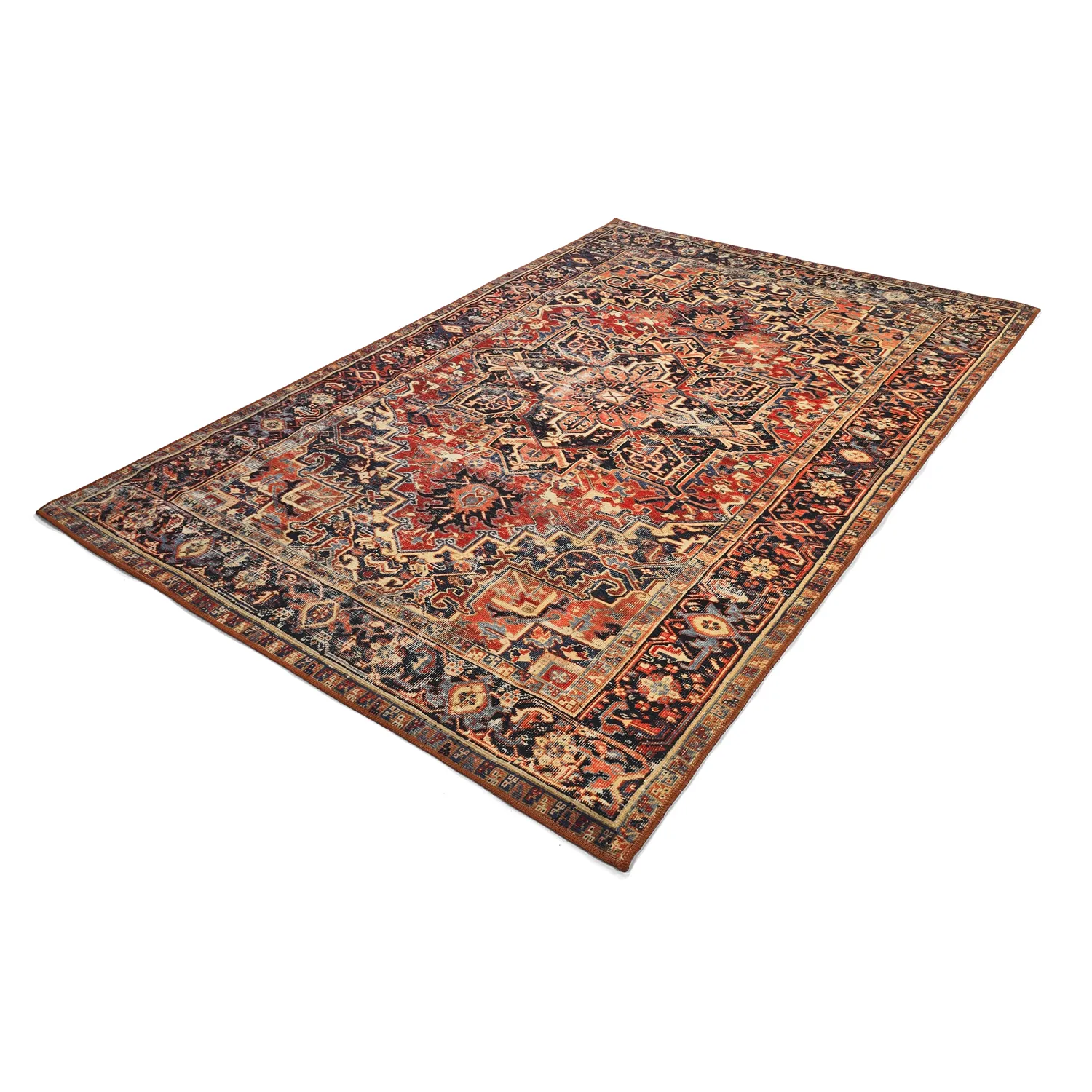 Tapis tissé à plat - Anzali (rouge)