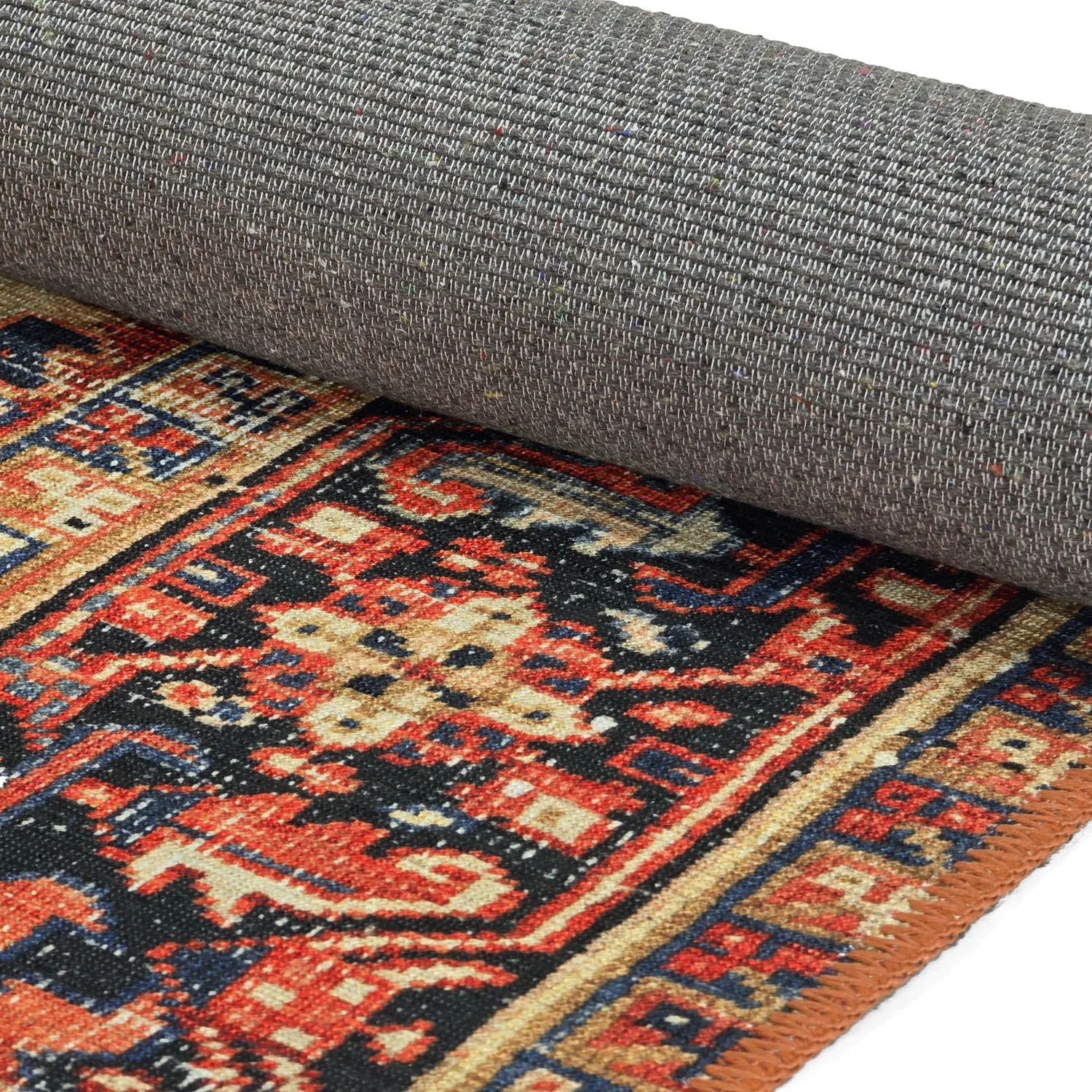 Tapis tissé à plat - Anzali (rouge)