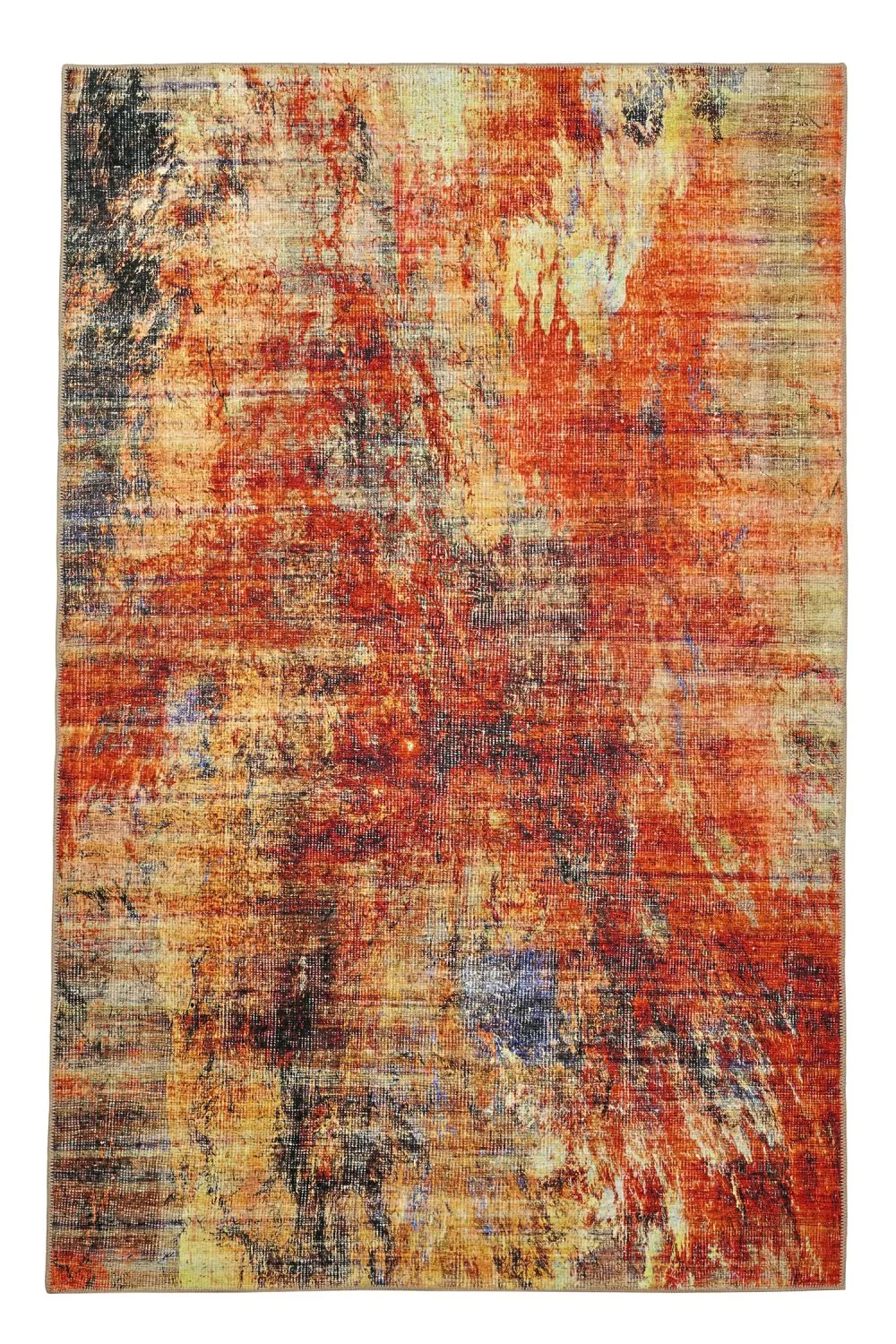 Flachgewebter Teppich - Bechar (rot/mehrfarbig)