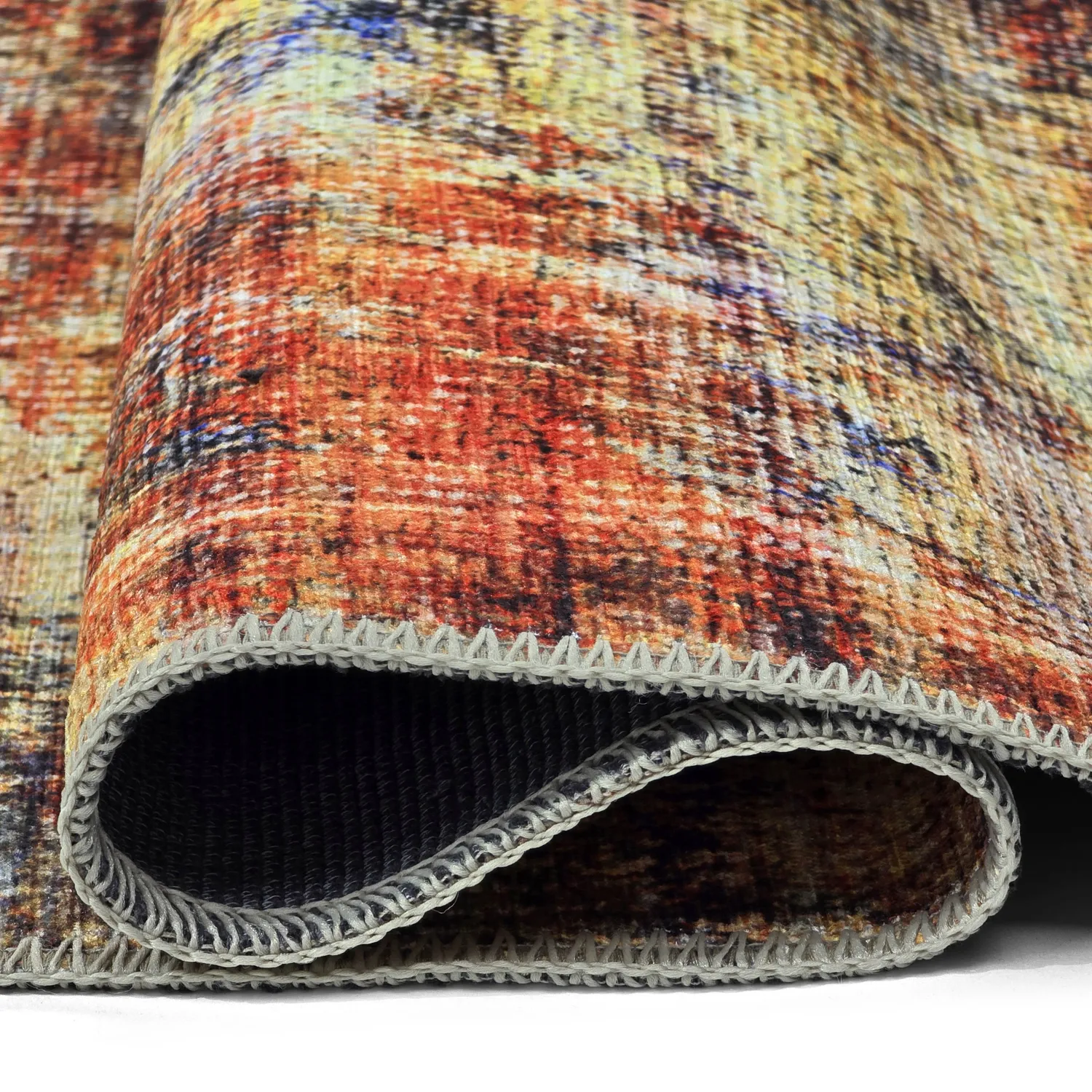 Flachgewebter Teppich - Bechar (rot/mehrfarbig)