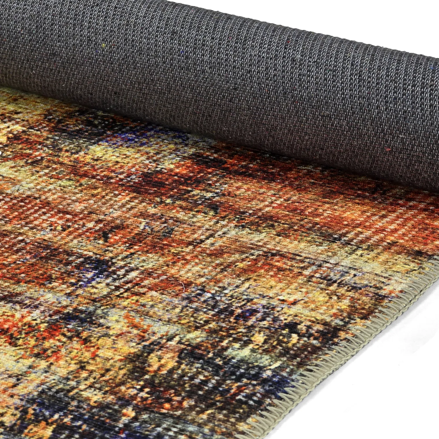 Flachgewebter Teppich - Bechar (rot/mehrfarbig)