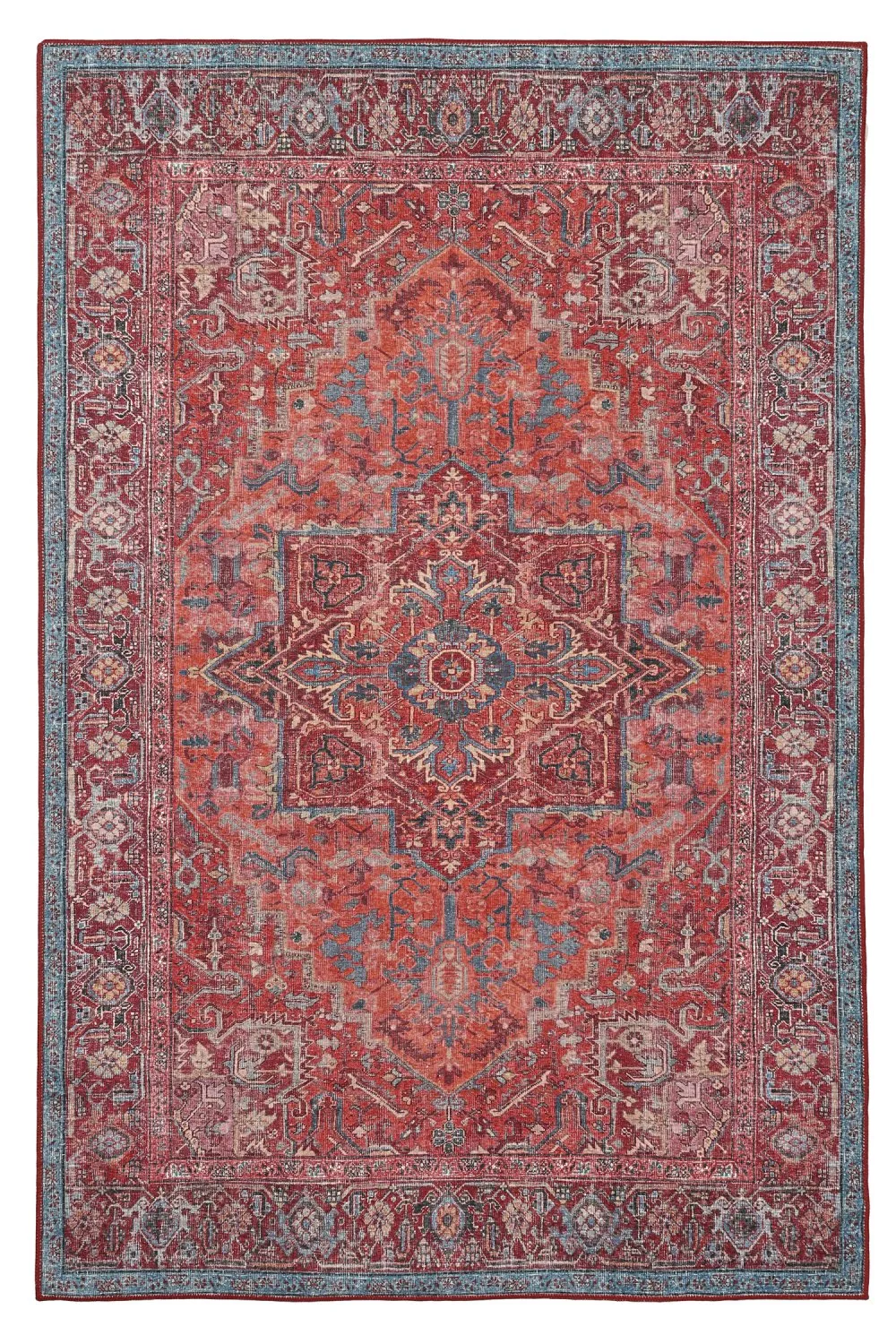 Flachgewebter Teppich - Birjand (rot)