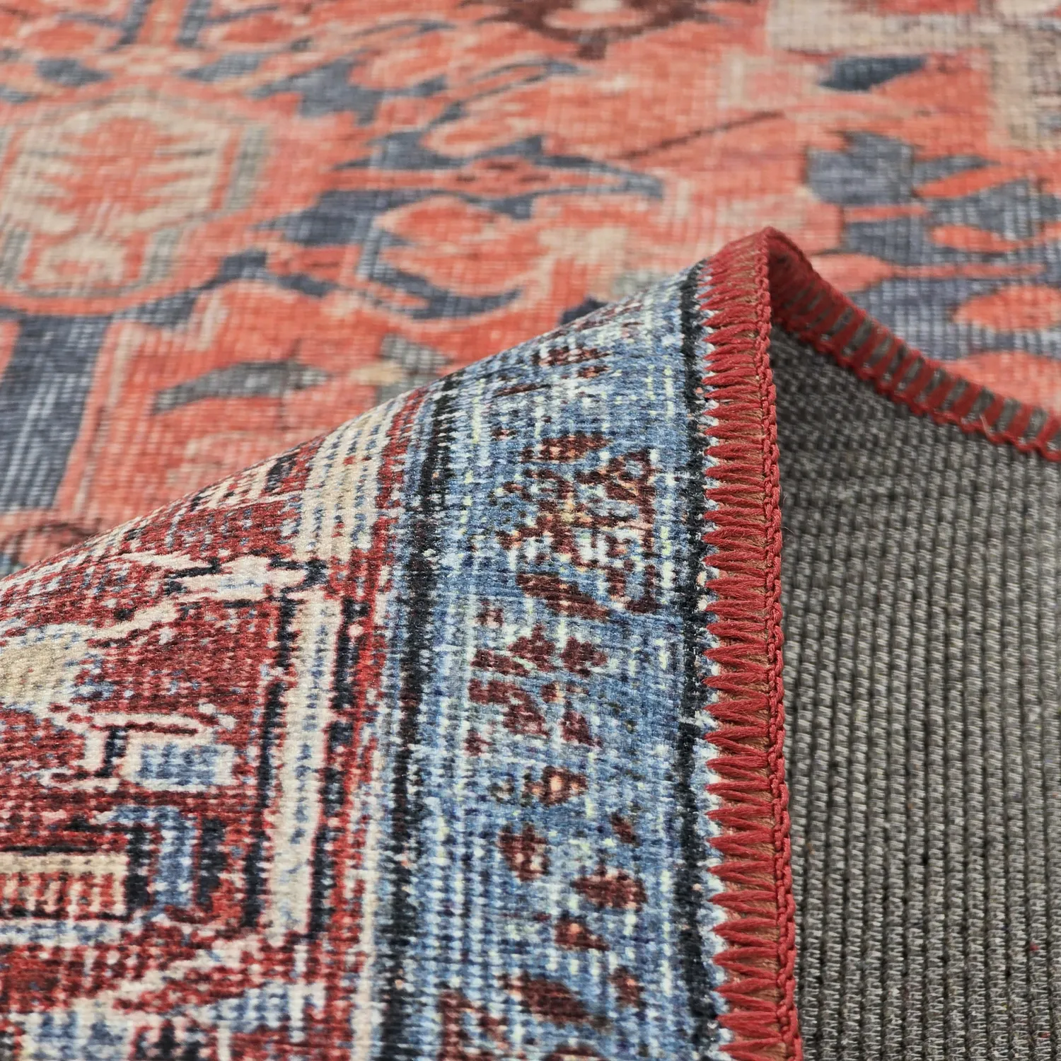 Flachgewebter Teppich - Birjand (rot)