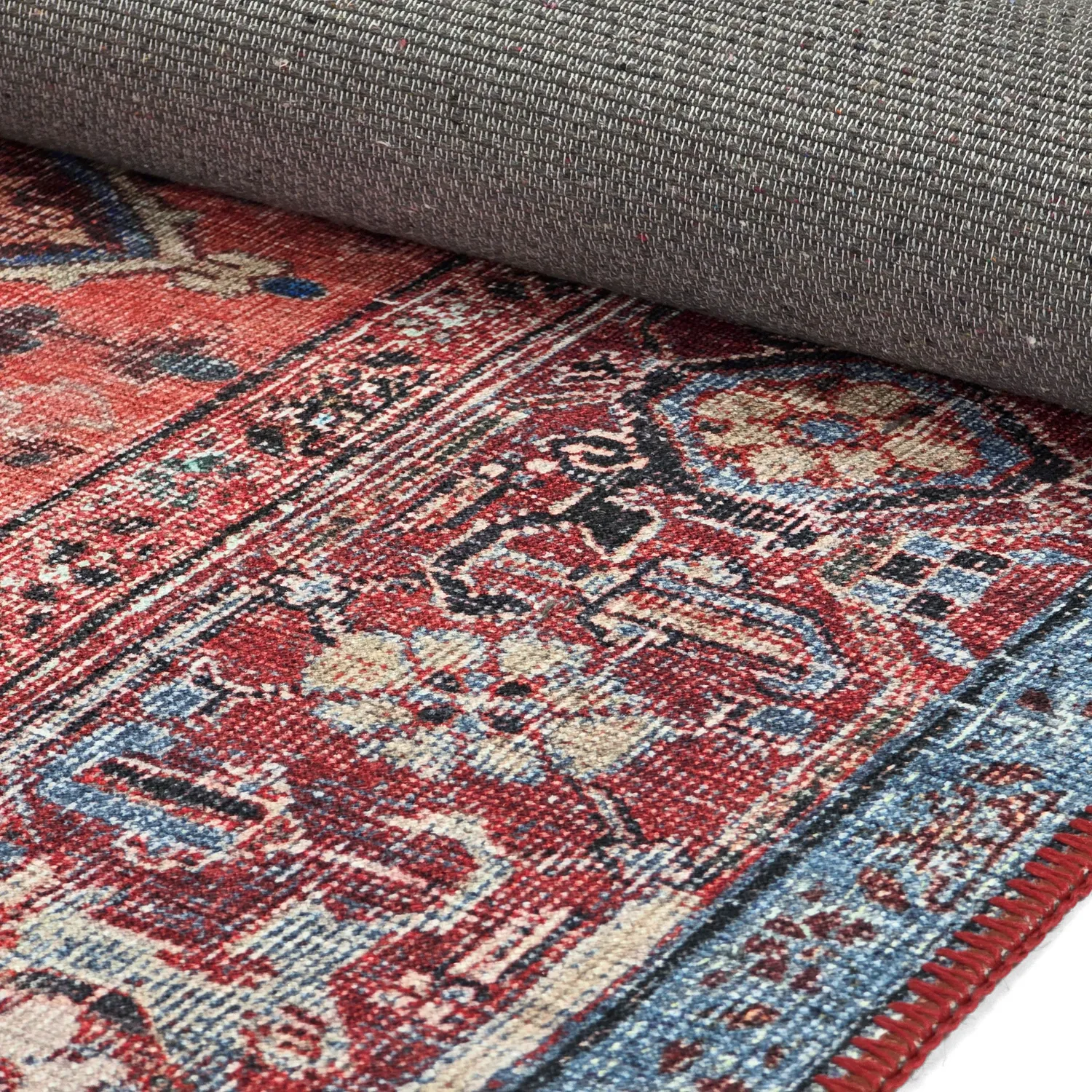 Flachgewebter Teppich - Birjand (rot)