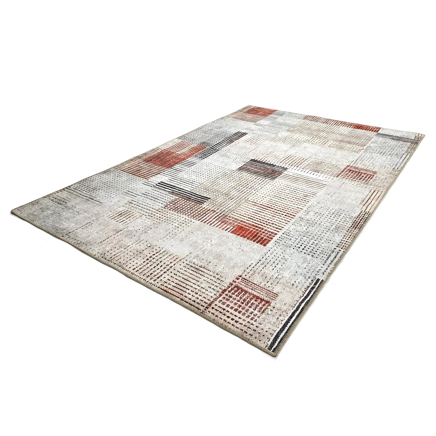 Flachgewebter Teppich - Calla (rot)