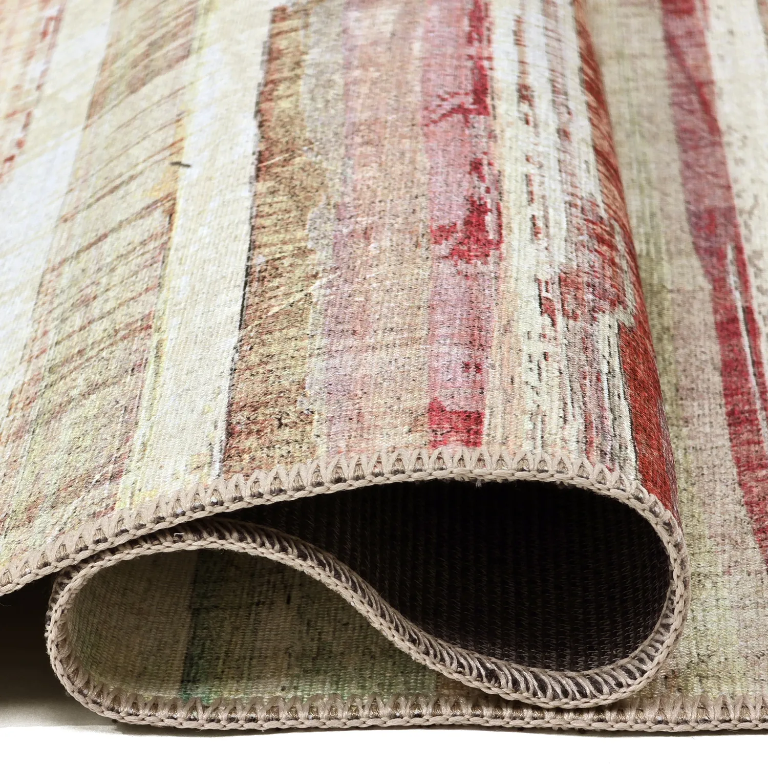 Tapis tissé à plat - Delara (beige/multicolore)