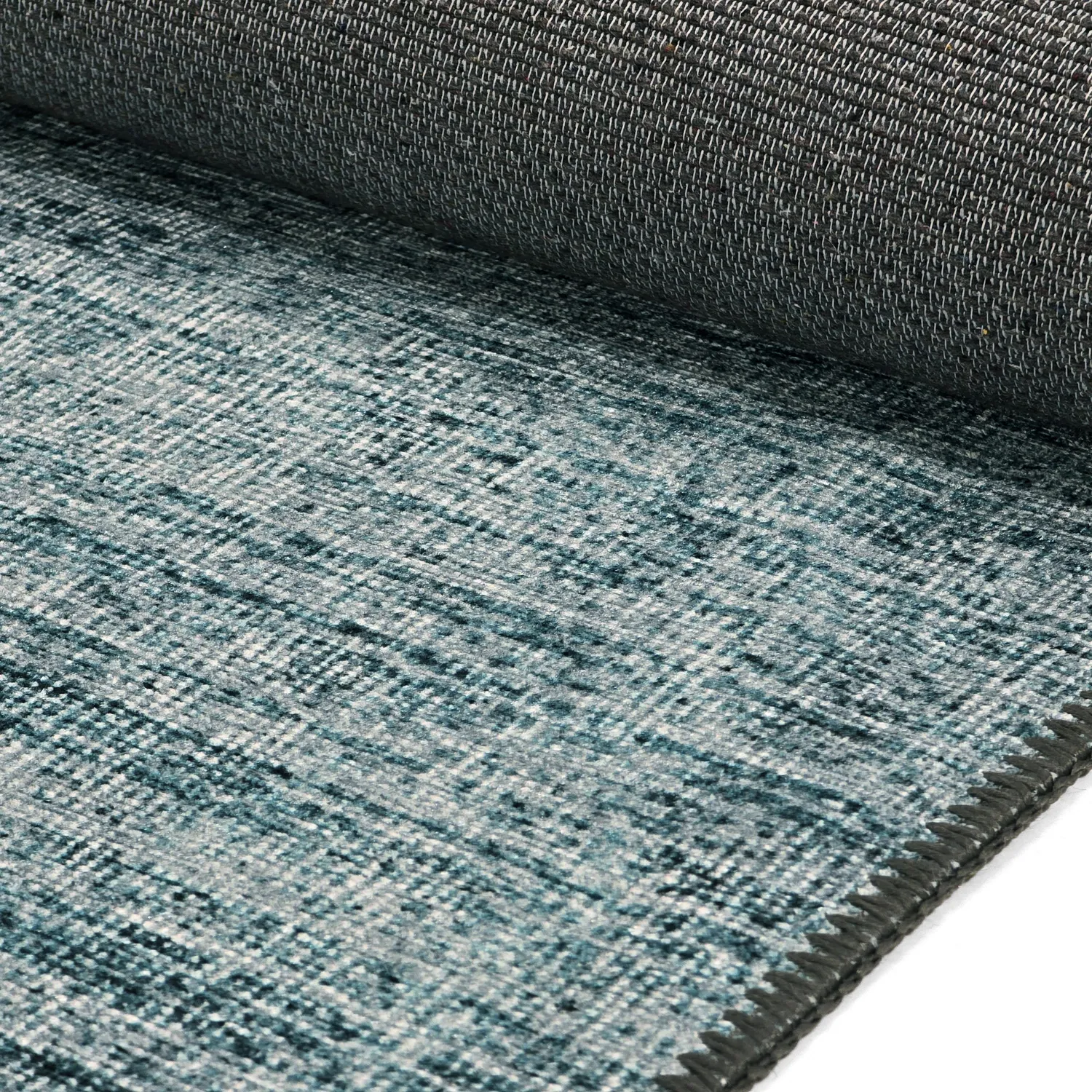 Flachgewebter Teppich - Elarion (blau)