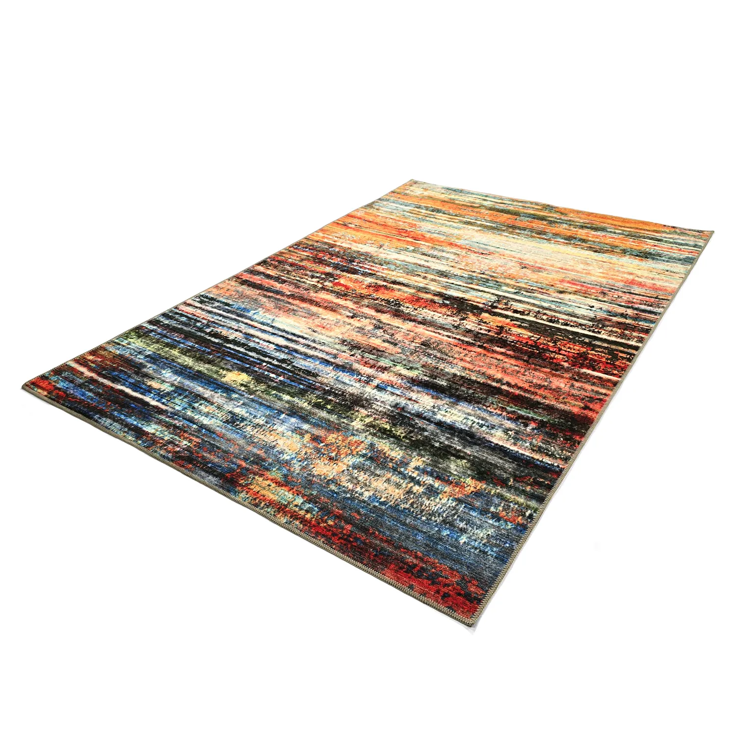 Flachgewebter Teppich - Kazea (orange/multi)