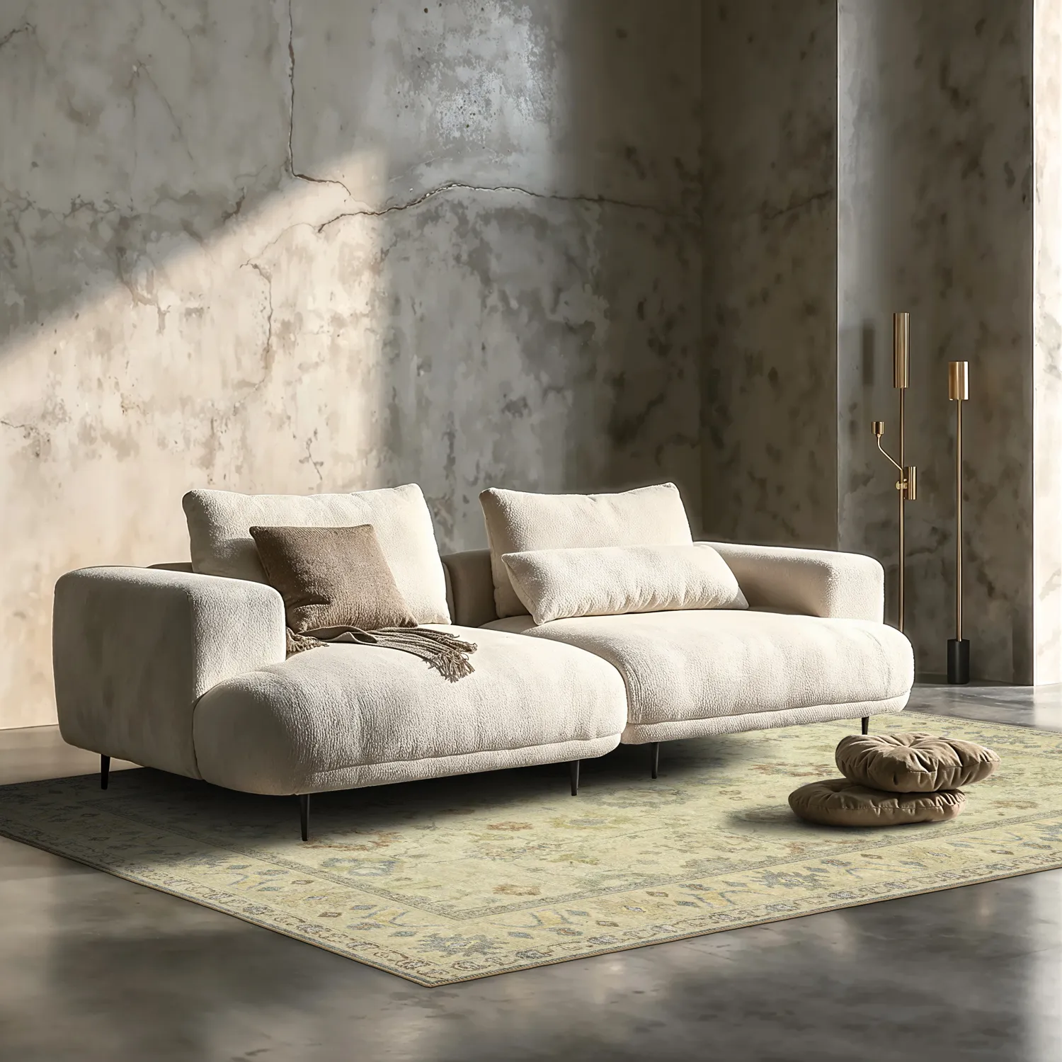 Flachgewebter Teppich - Linaar (creme)